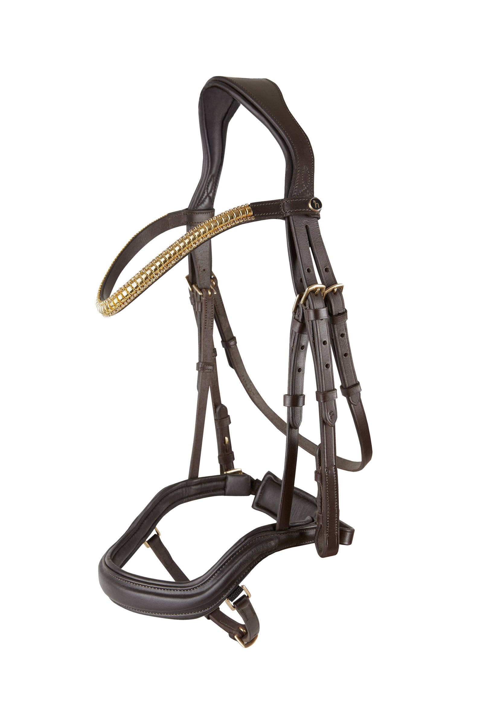 Horze Highbury Anatomic Bridle with Crystal Brow Band Bridles & Reins