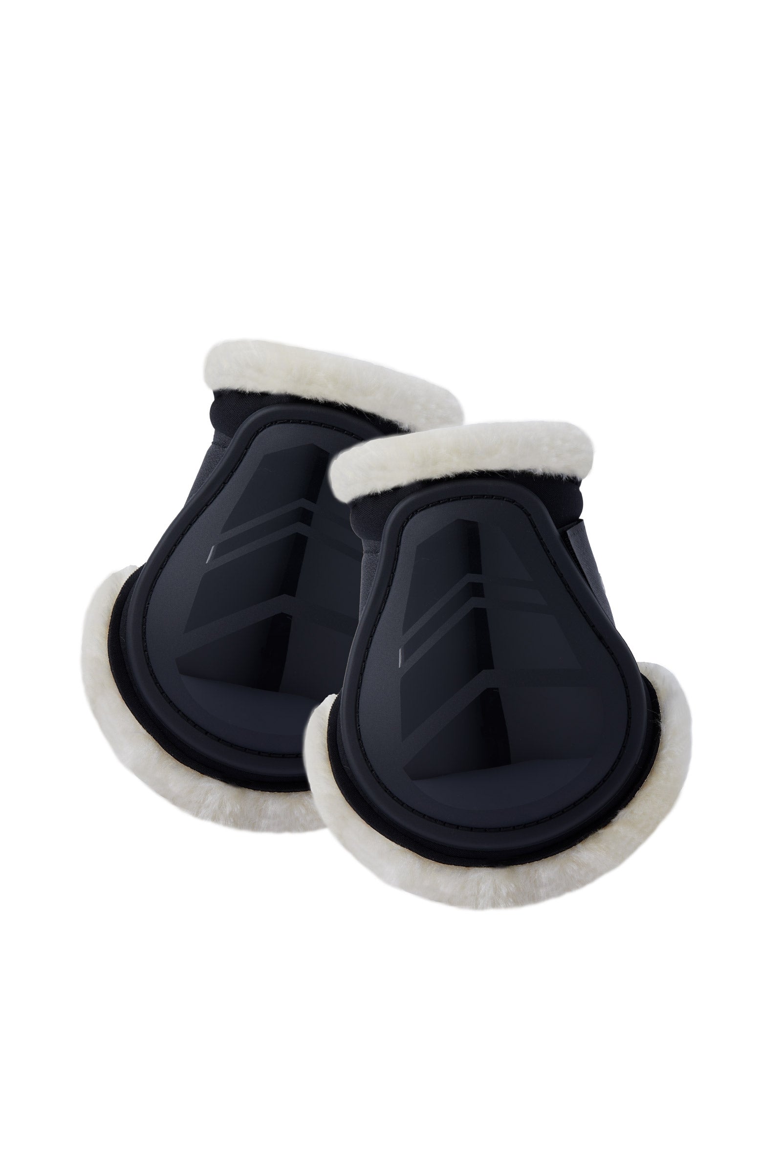Horze Caliber Fetlock Boots with Faux Fur Lining Leg Protection & Hoof Protection for Horses
