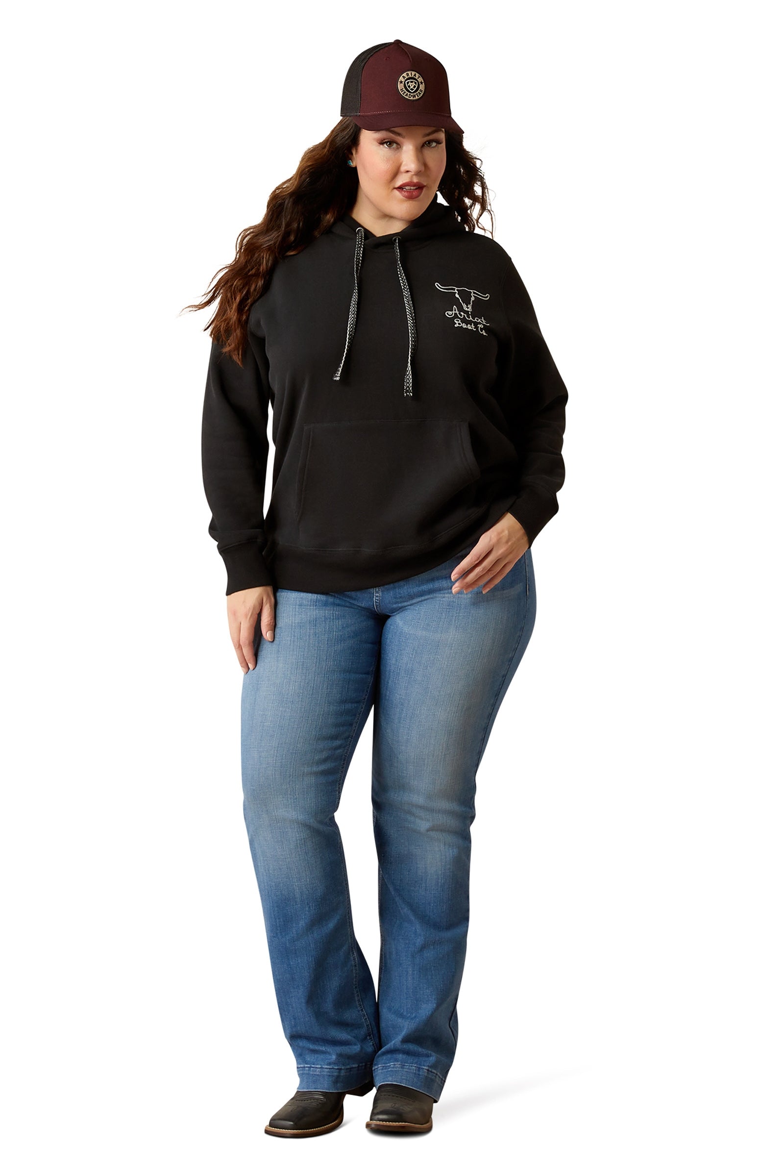 Ariat Steer Stitch Hoodie Noi Ruházat