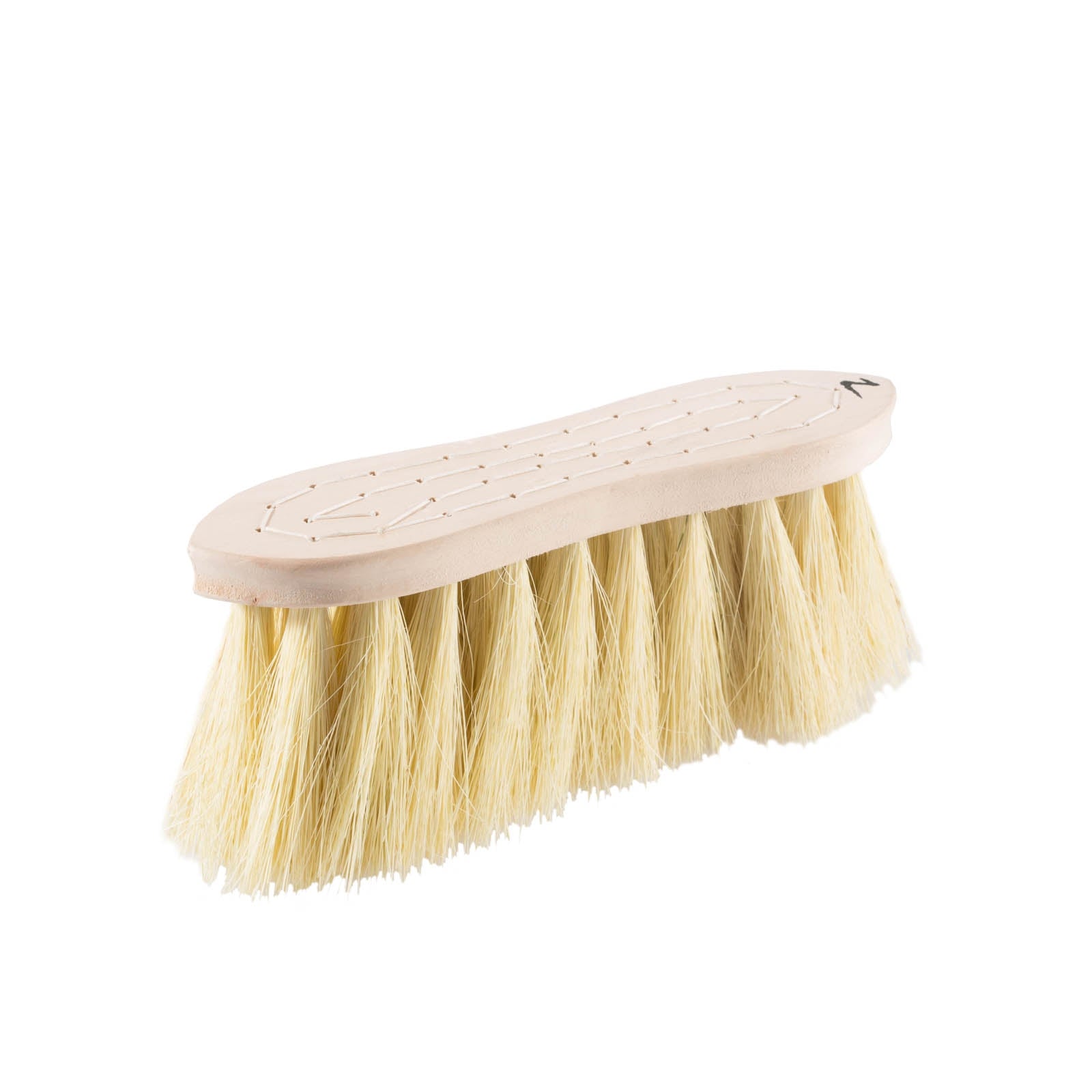Horze Wood Back Firm Brush w/natural bristles, 8cm Horse Grooming Tools