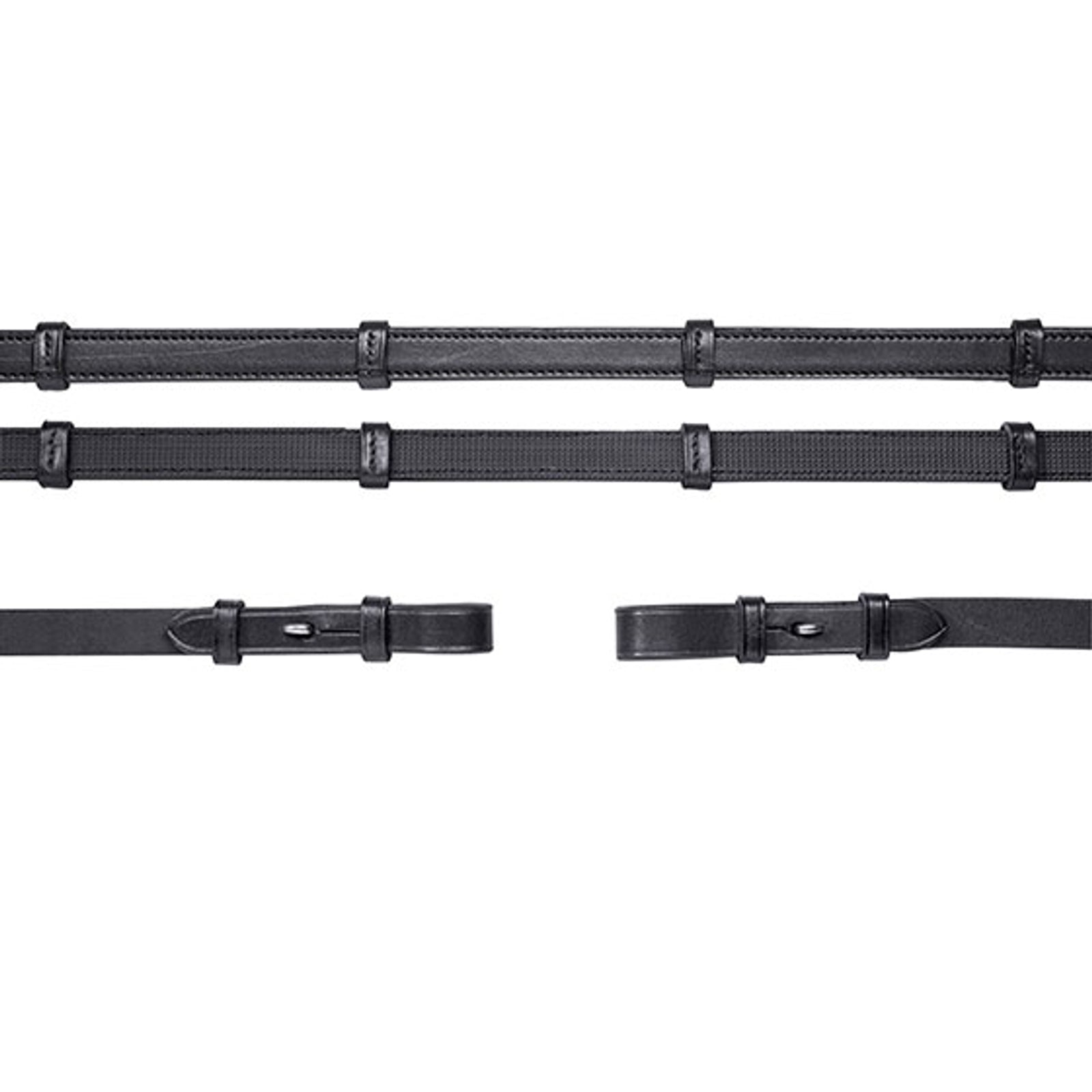 Schockemöhle Sports Bőr gyeplő (gumi belül), Gyeplő Double Bridle Basichoz Kantárok & Szárak
