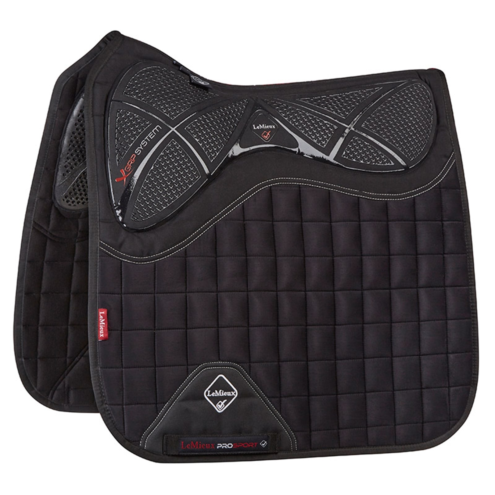 LeMieux X-Grip Kétoldalas Díjlovas Nyeregalátét Nyeregalátétek