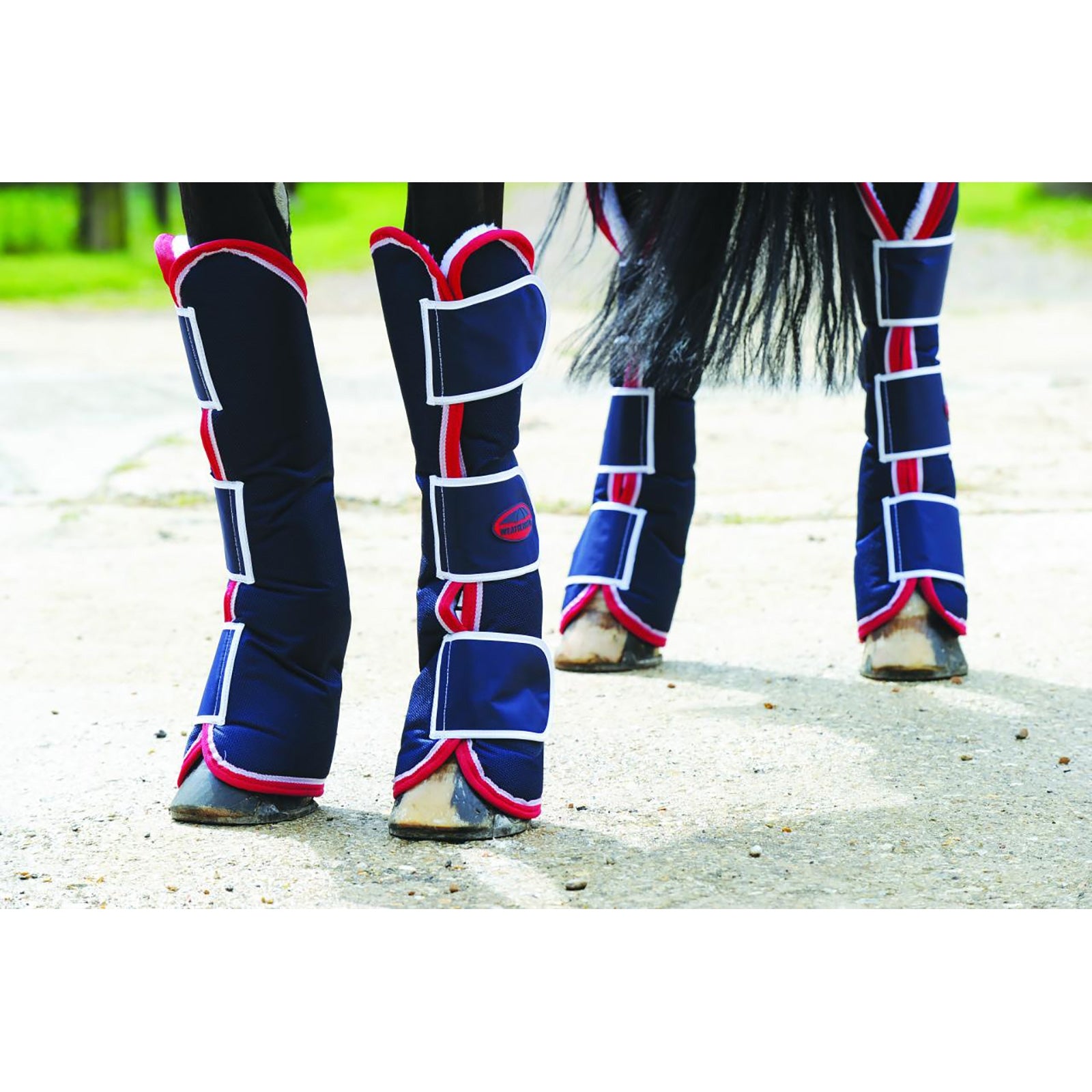 Weatherbeeta Wide Tab hosszú utazási csizma Leg Protection & Hoof Protection for Horses