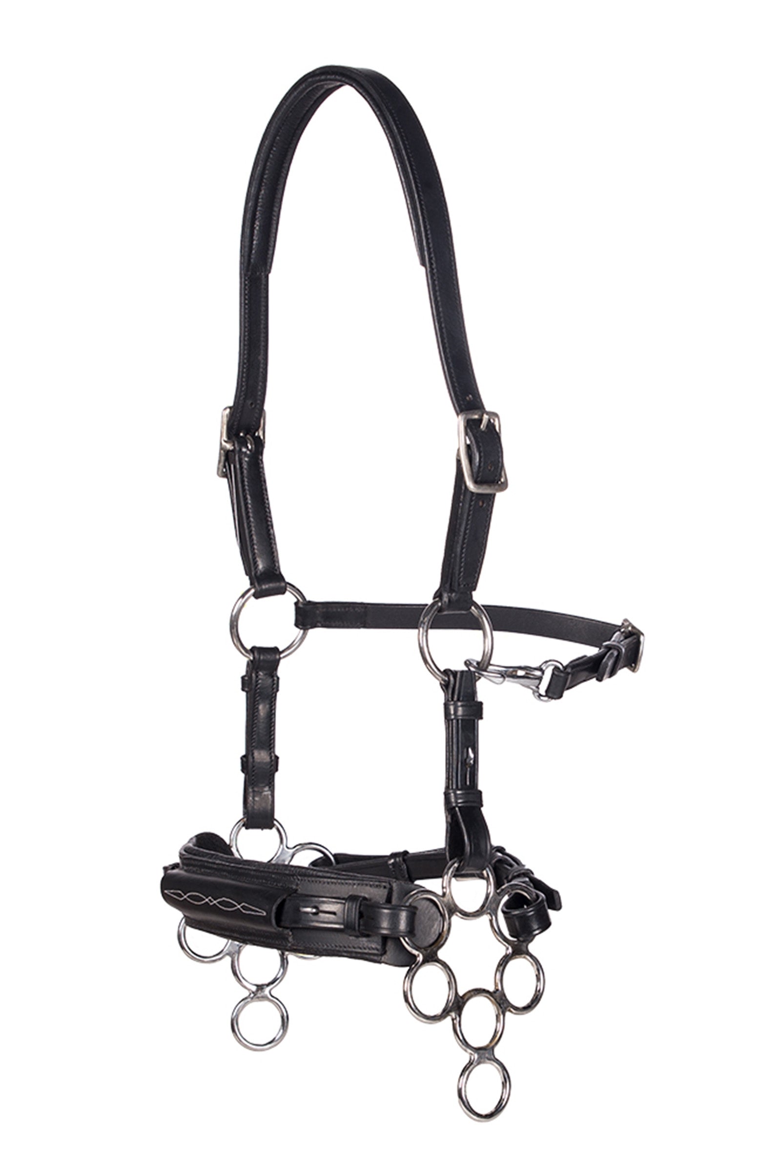 F.R.A. Freedom Riding Articles Aram Hackamore (System 2) Leather, Jaw Straps, w/ Scissors Bridles & Reins