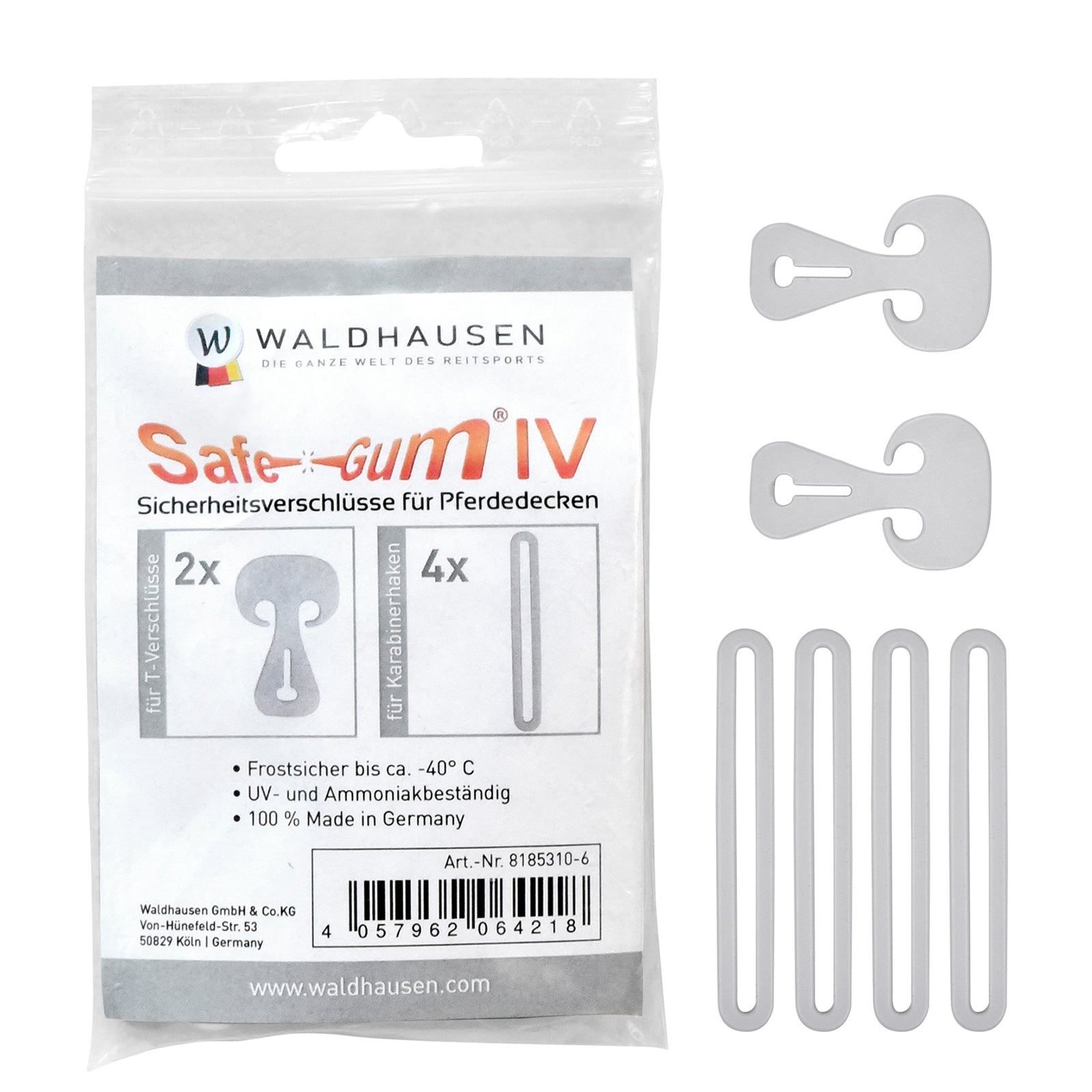 Waldhausen Safe-Gum (6 db-os készlet) Lótakarók