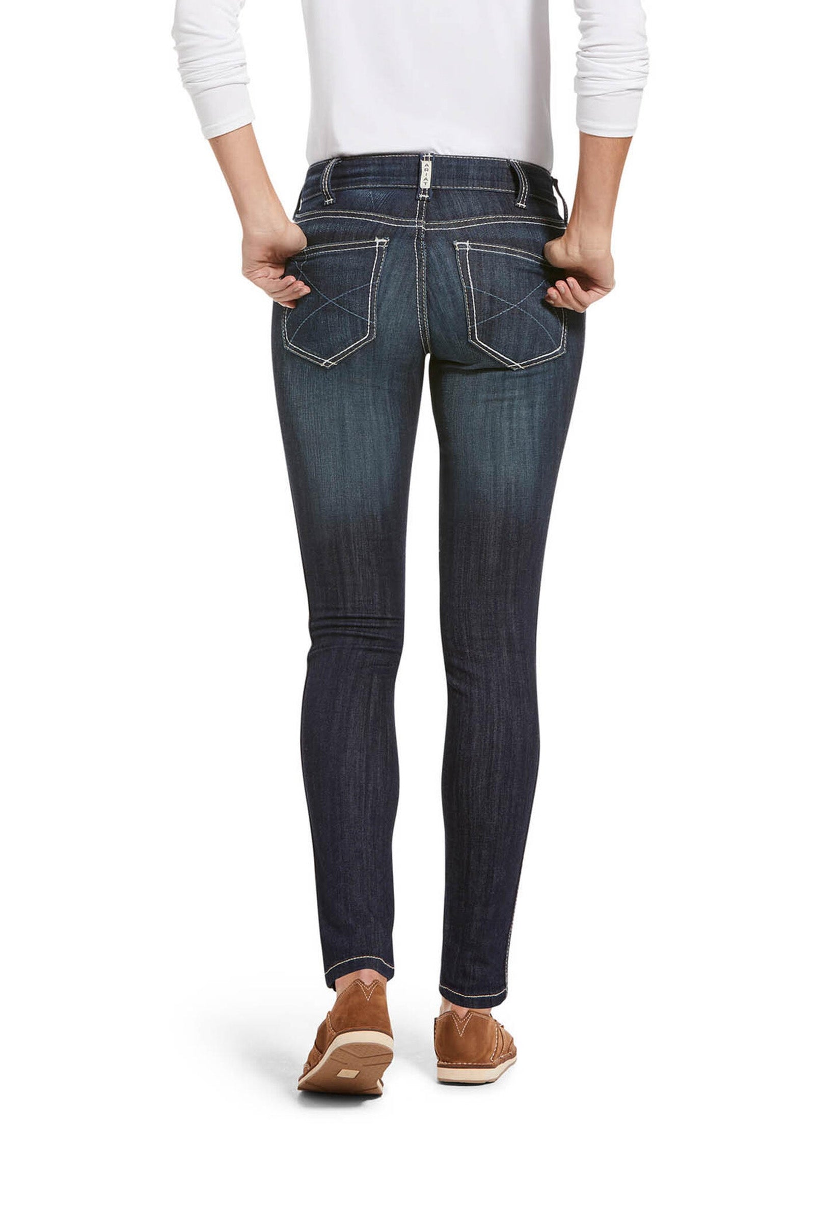 Ariat Ella R.E.A.L. Outseam női skinny farmer közepes derékmagassággal Womens Breeches