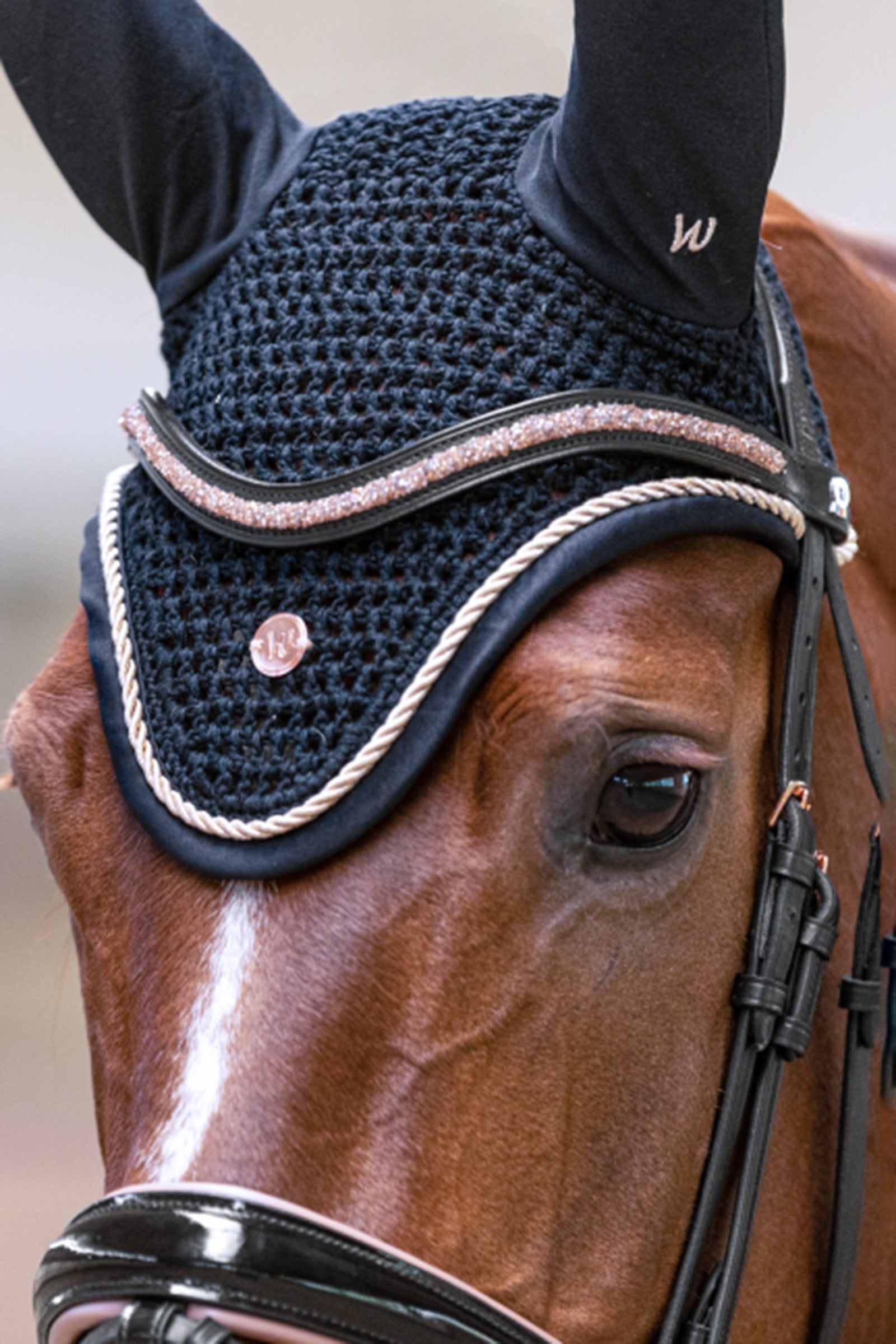 Waldhausen Modern Rosé Fly Veil Antifly Protection for Horses