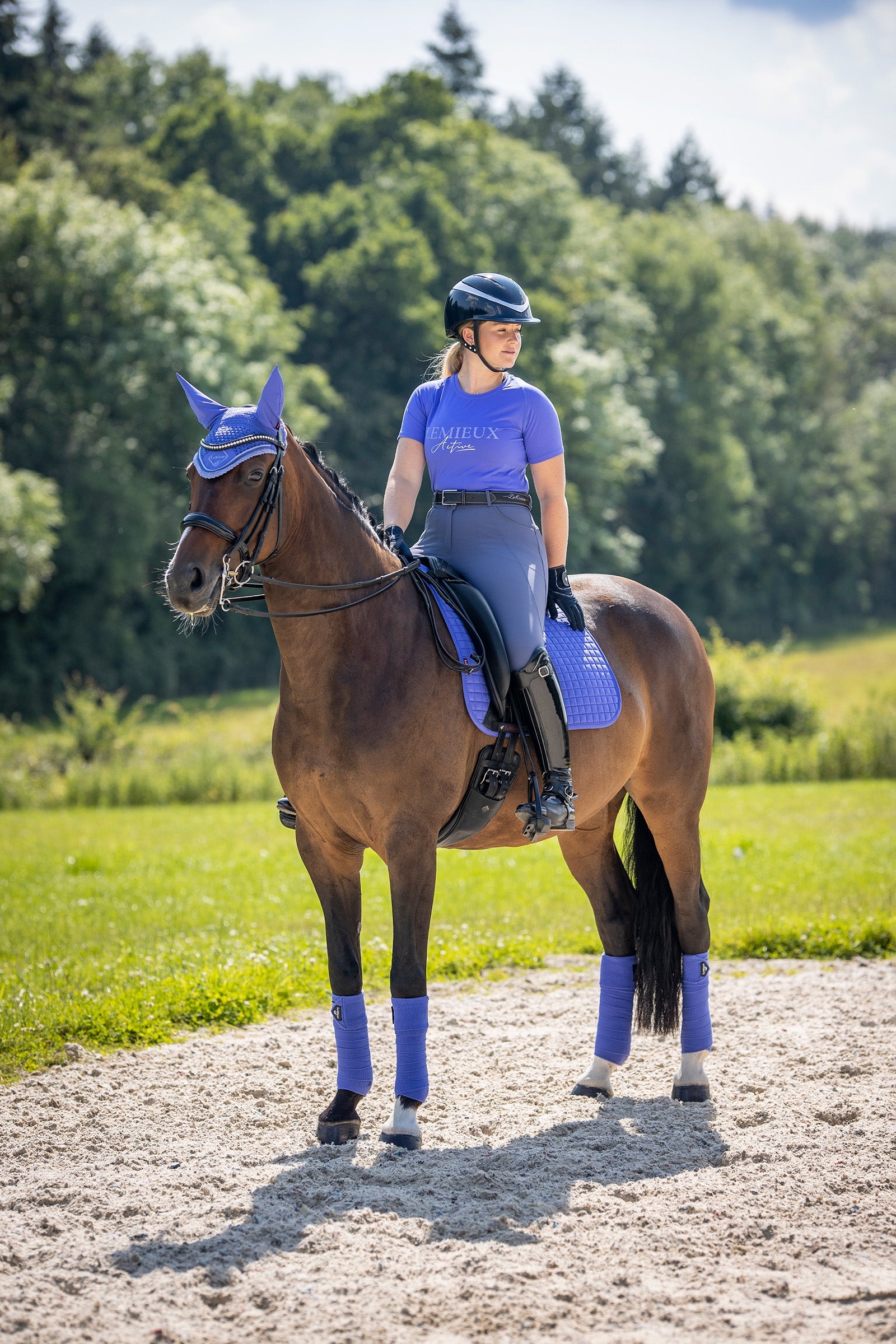 LeMieux Suede Square Dressage Saddle Pad Saddle Pads