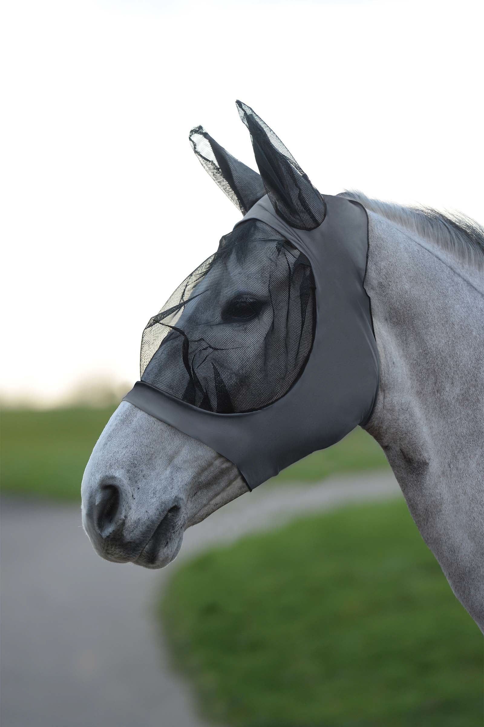 Weatherbeeta Deluxe Stretch Bug Eye Saver with Ears Antifly Protection for Horses