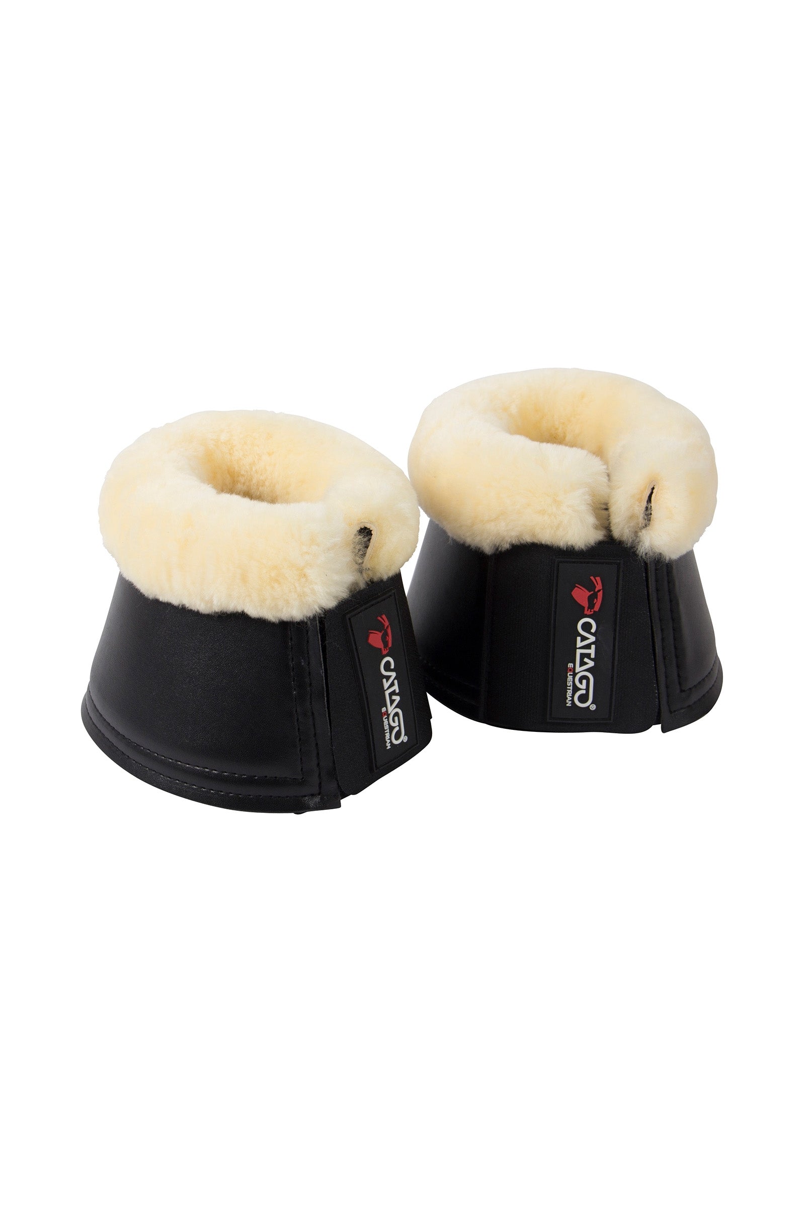 Catago Bell Boots with Merino Leg Protection & Hoof Protection for Horses