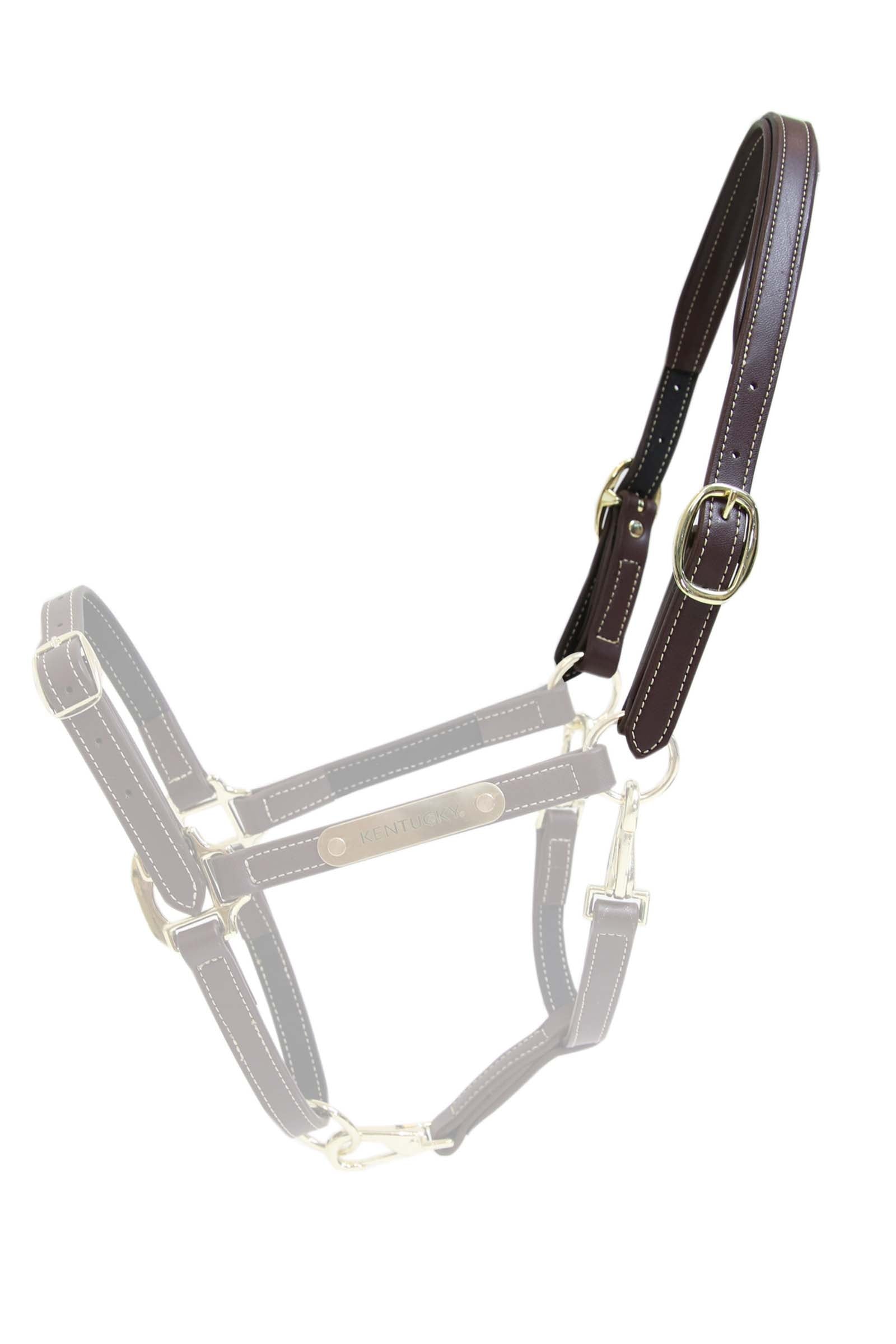 Kentucky Horsewear Flexible Leather Halter Neck Piece Kötofékek & Vezetoszárak