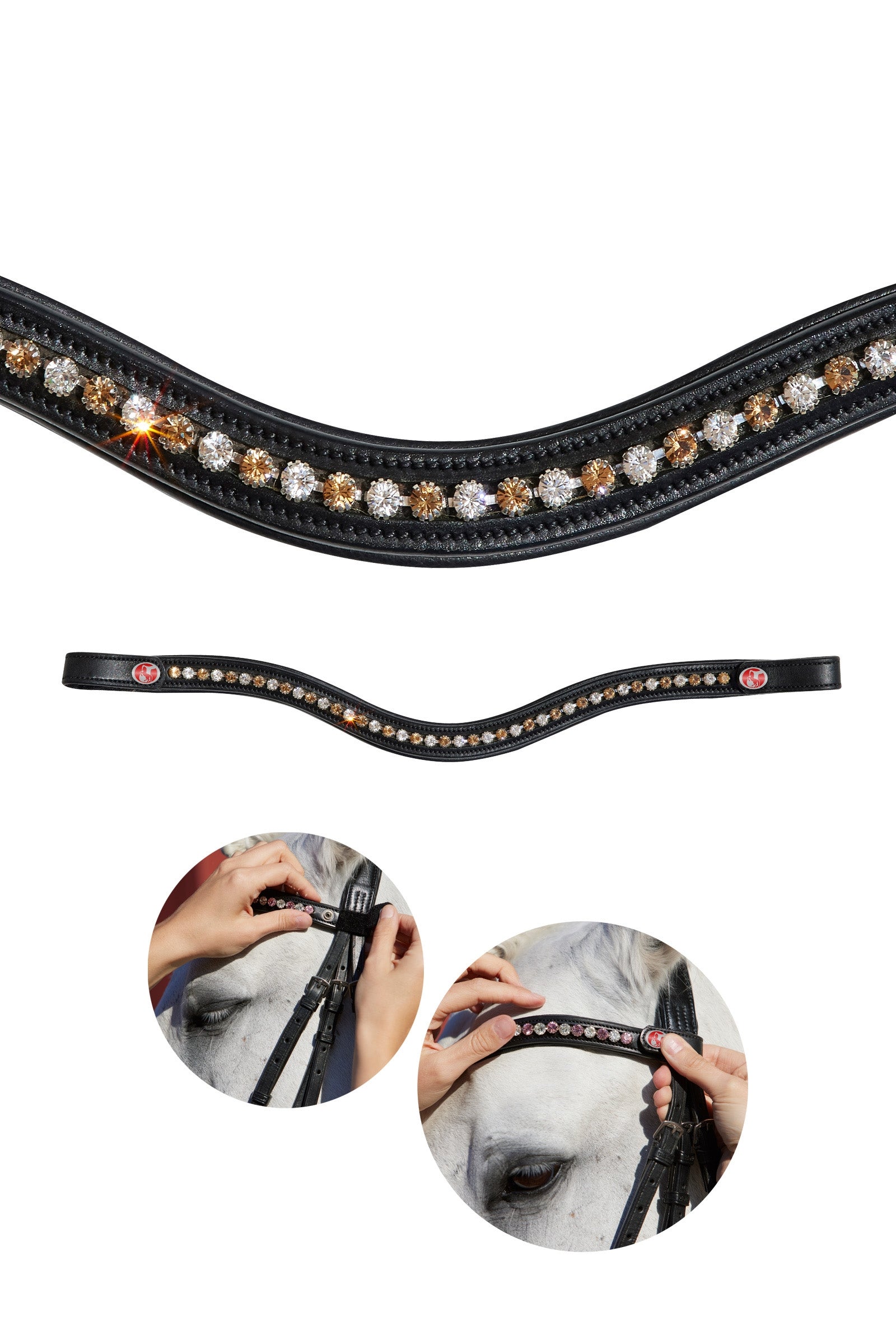 Kieffer FlexiLoop® Crystal homlokpánt Kantárok & Szárak