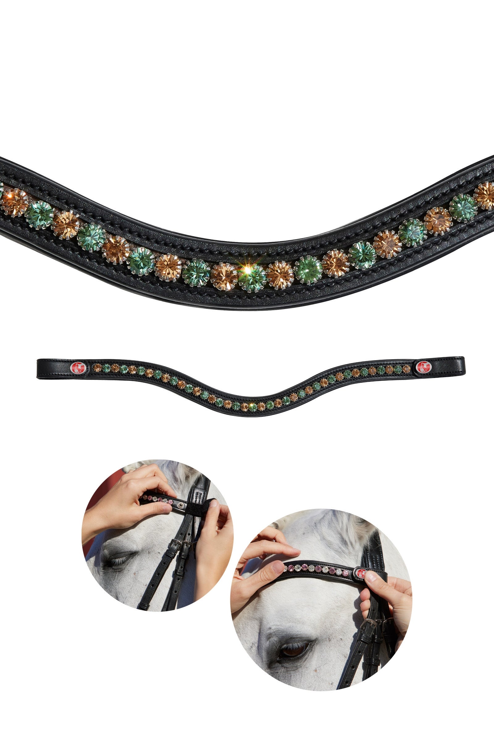 Kieffer FlexiLoop® Crystal homlokpánt Kantárok & Szárak