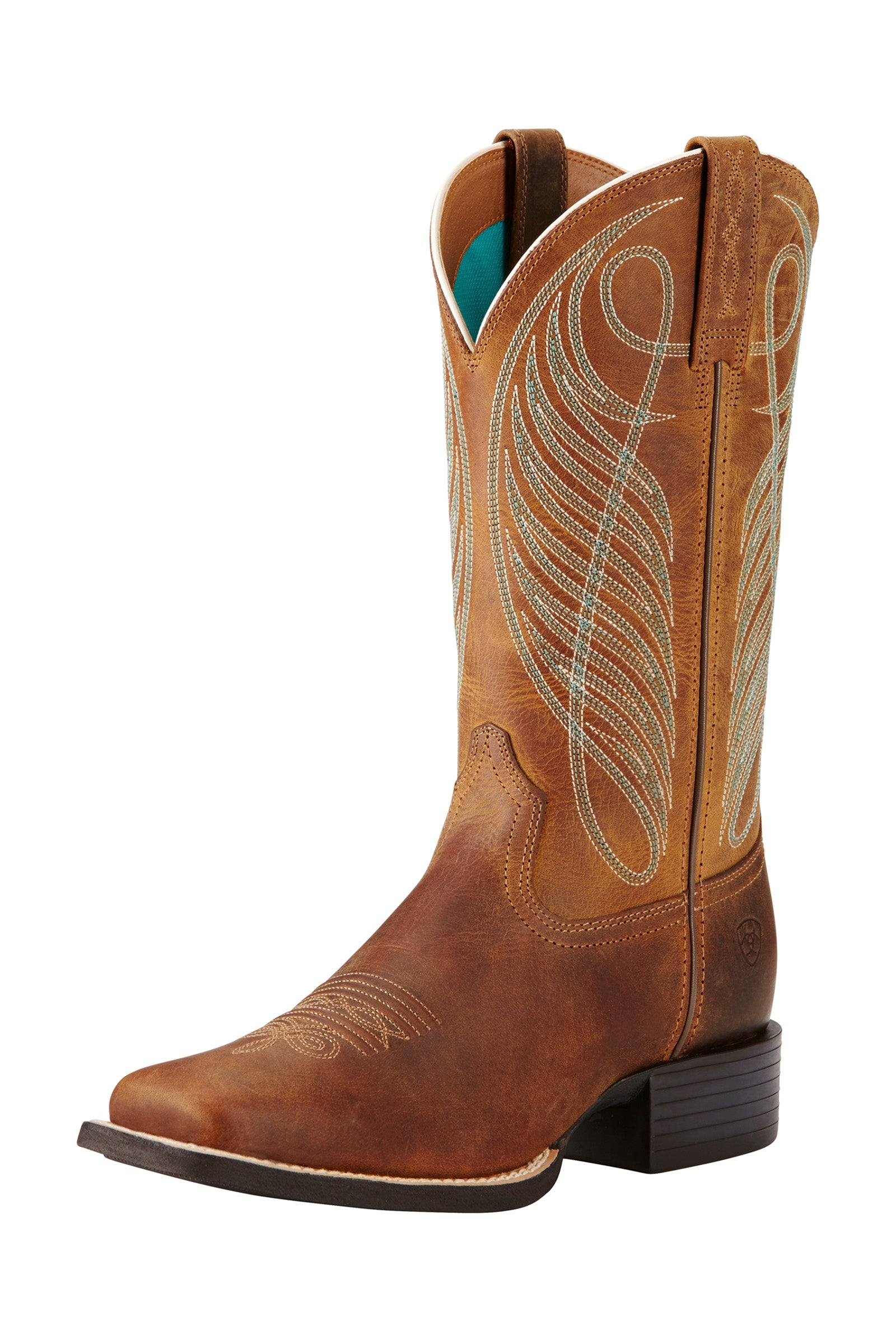 Ariat Round Up Wide Square Toe női westerncsizma Lábbelik