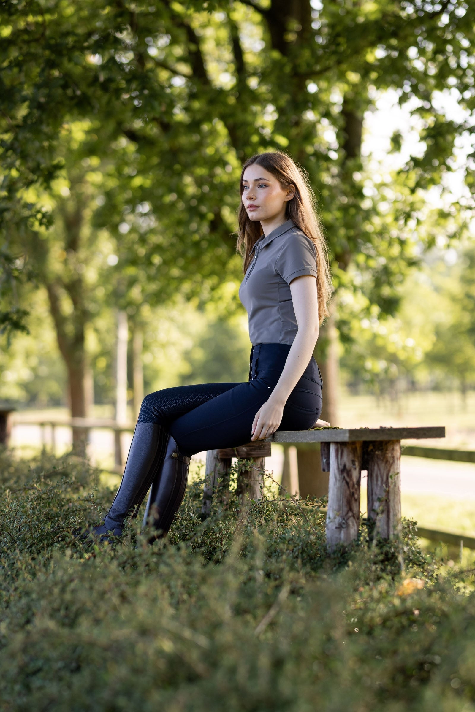 Horze Tara Women's High Waist Full Seat Breeches Womens Breeches