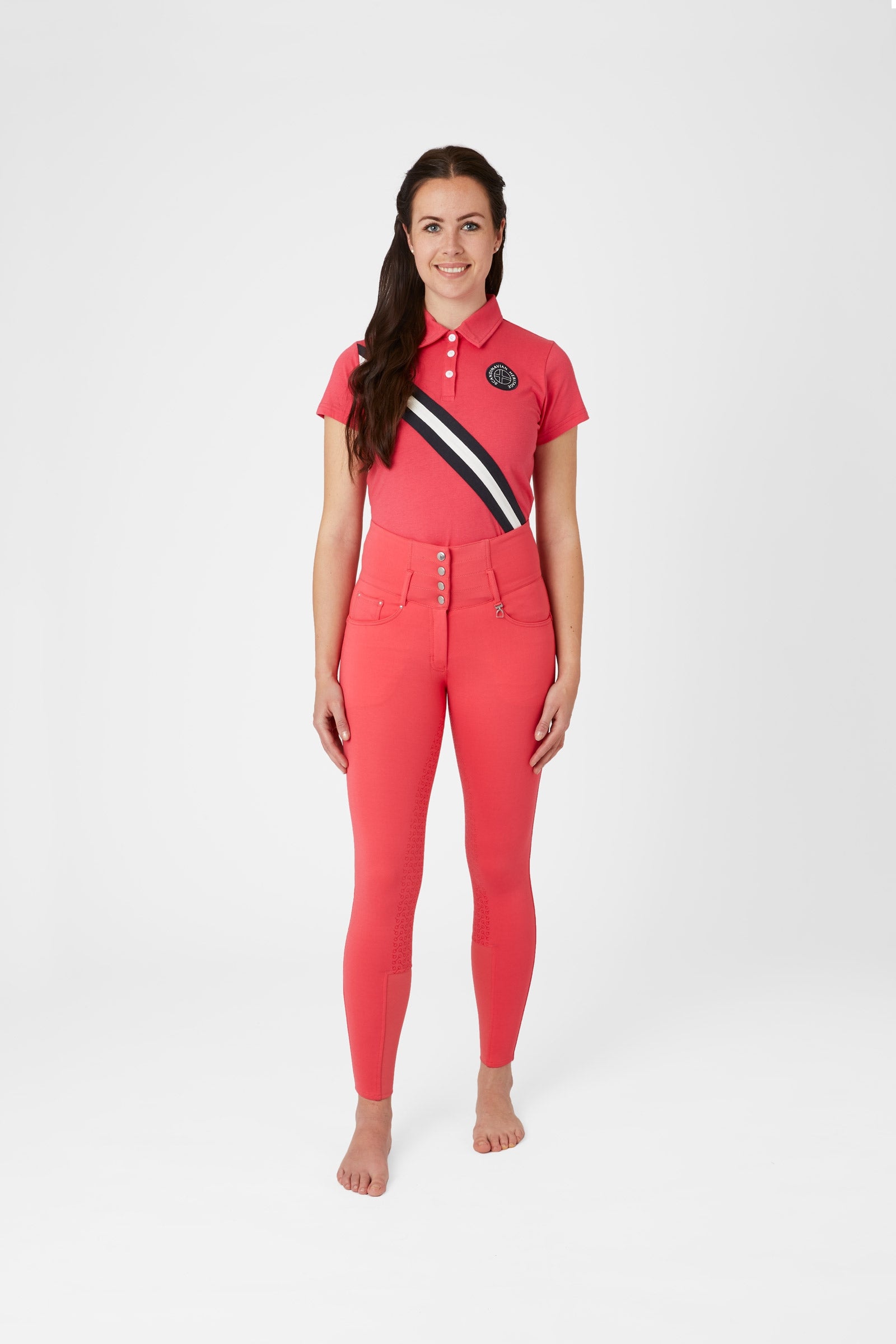 Horze Tara Women's High Waist Full Seat Breeches Womens Breeches