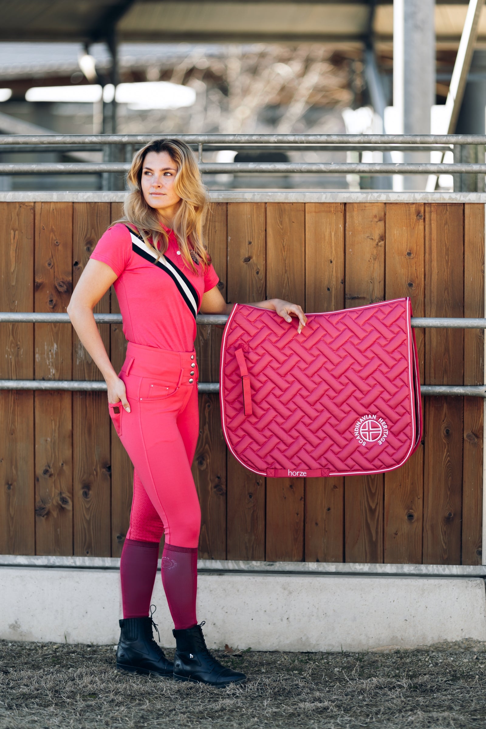 Horze Tara Women's High Waist Full Seat Breeches Womens Breeches