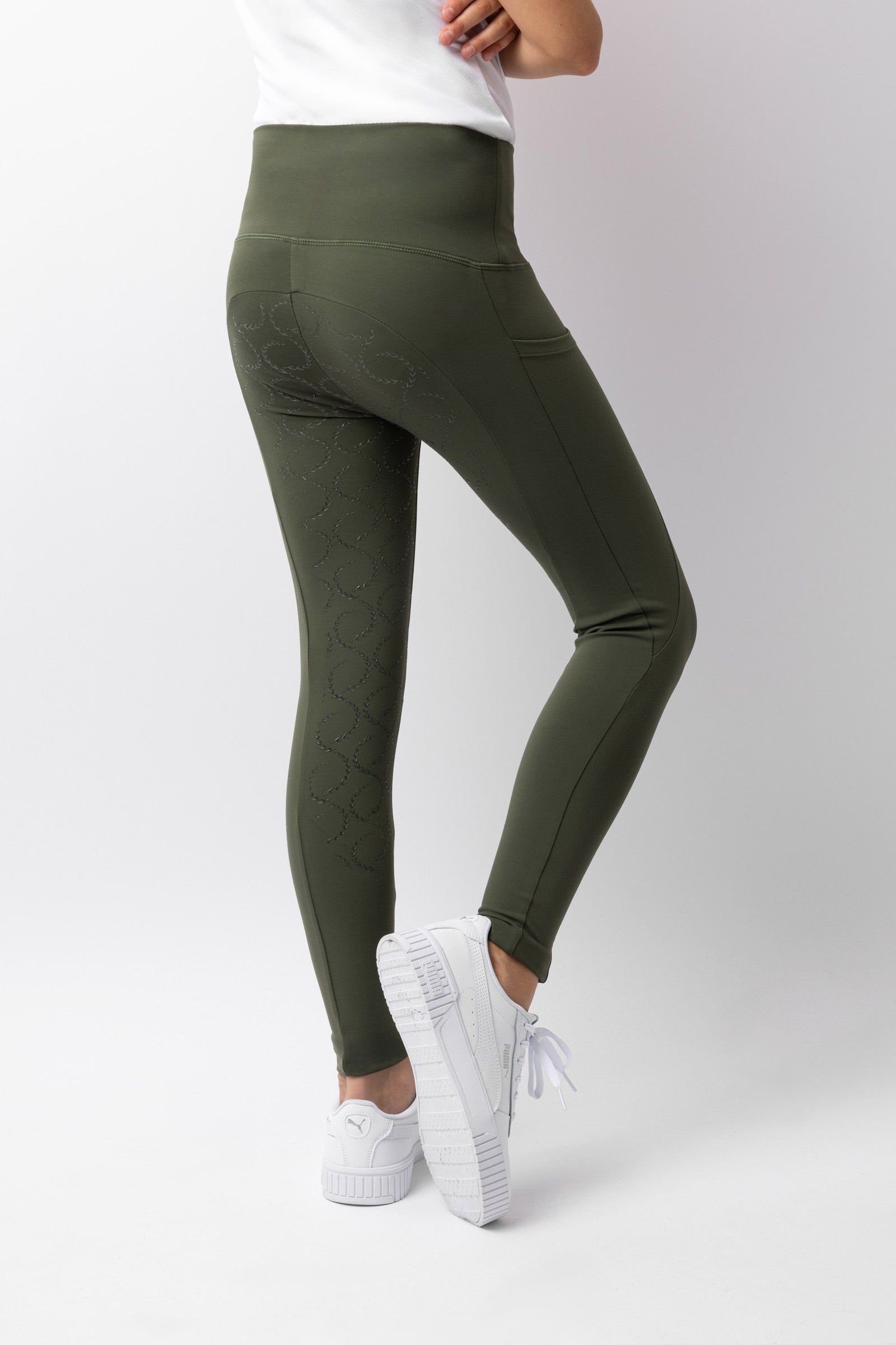 Horze Gillian Gyermek Teliszilikonos Kompressziós Leggings Gyermek Ruházat