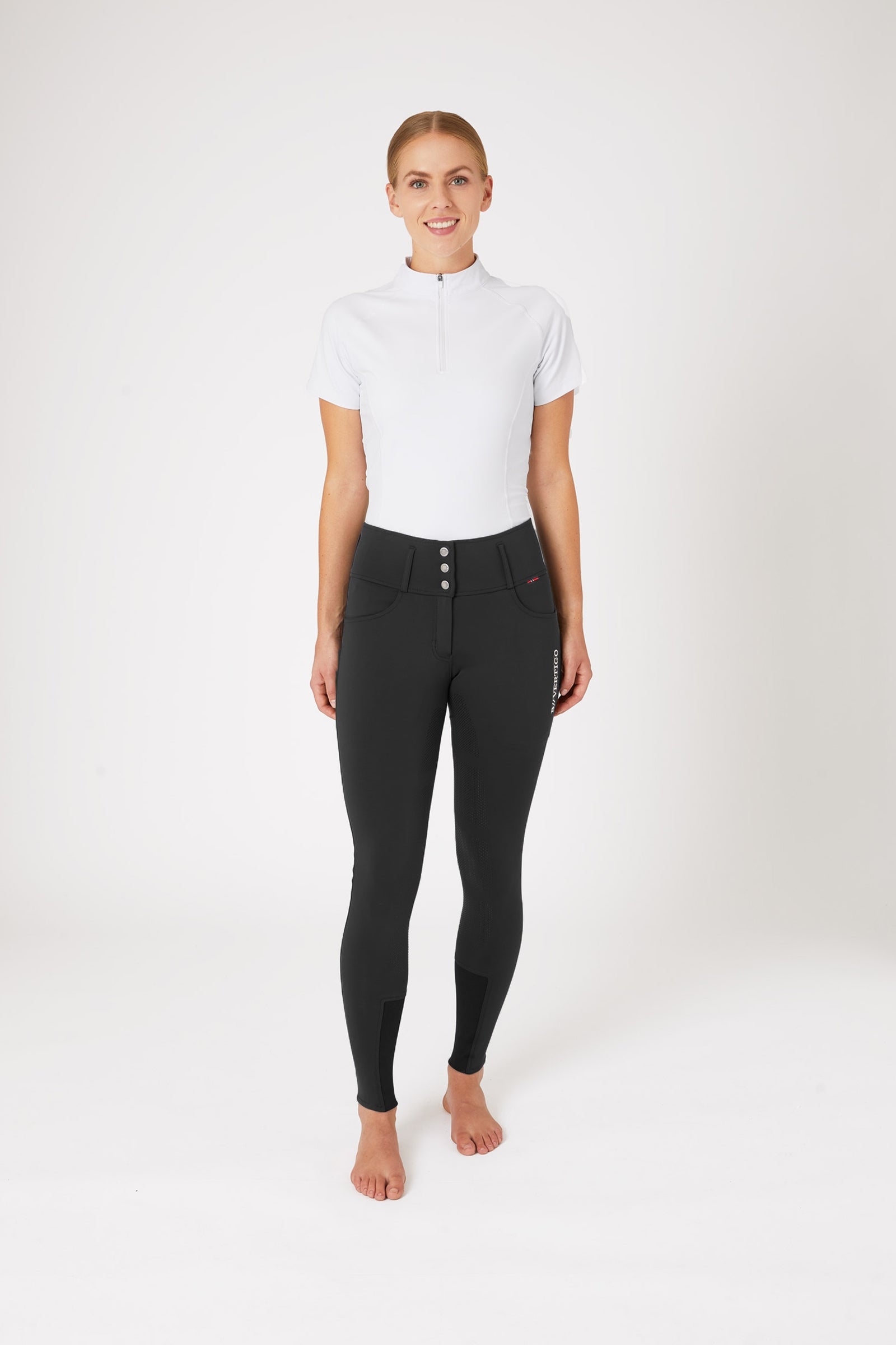 B Vertigo Women's Meghan High Waist Full Seat Breeches UPF 50+ Womens Breeches