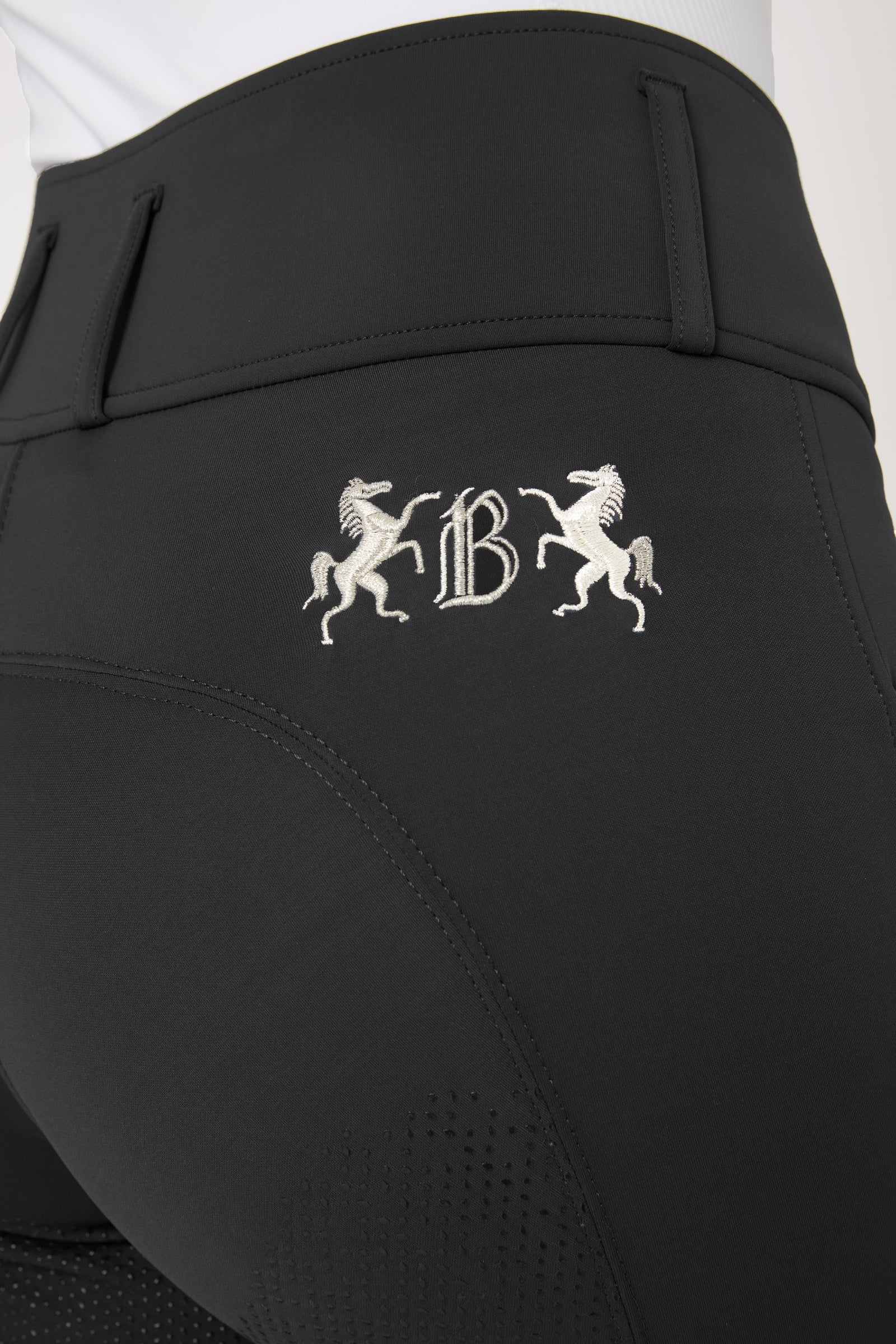 B Vertigo Women's Meghan High Waist Full Seat Breeches UPF 50+ Womens Breeches