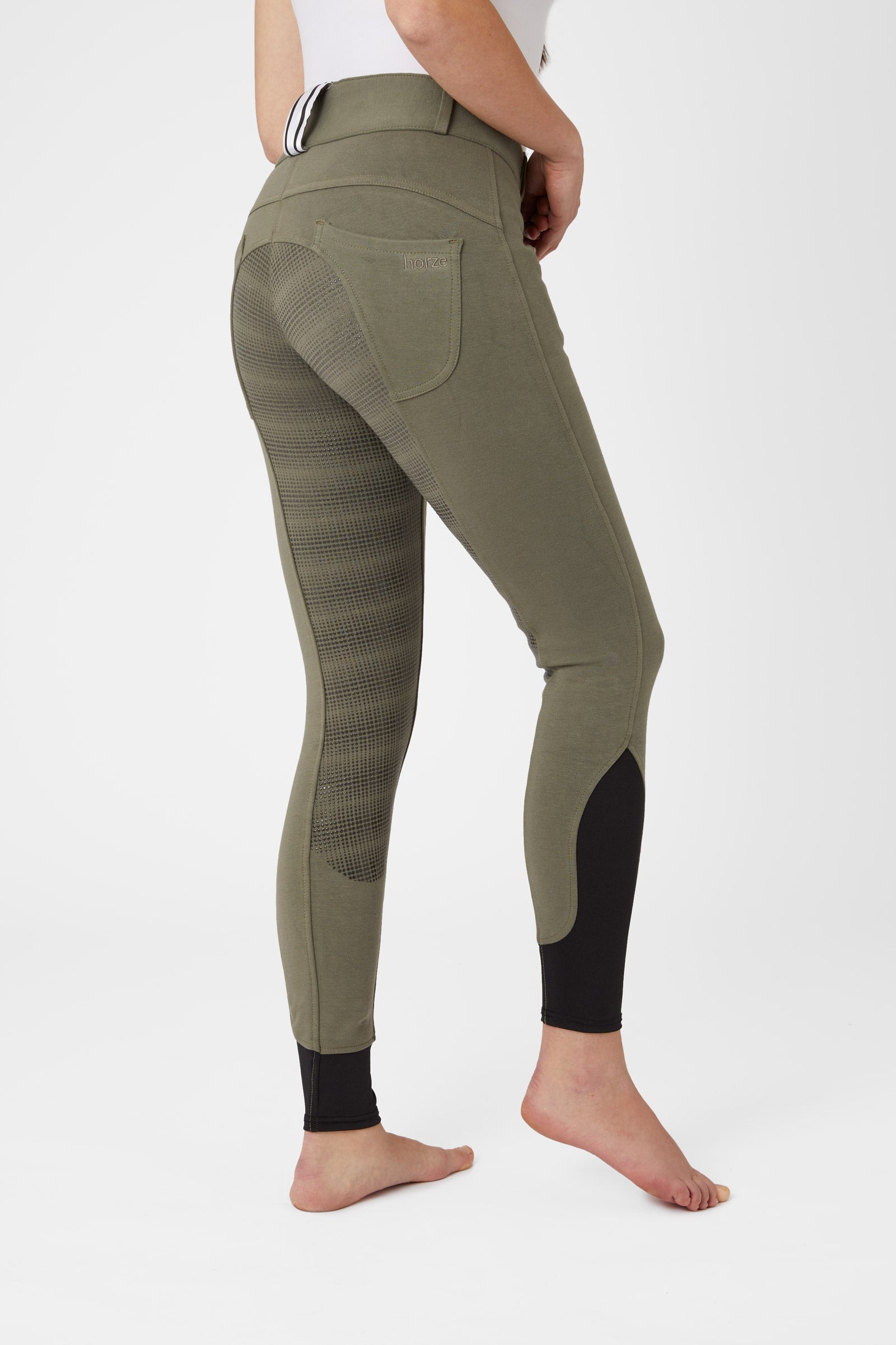 Horze Női Szilikonos Lovaglónadrág Övbújtatóval Womens Breeches