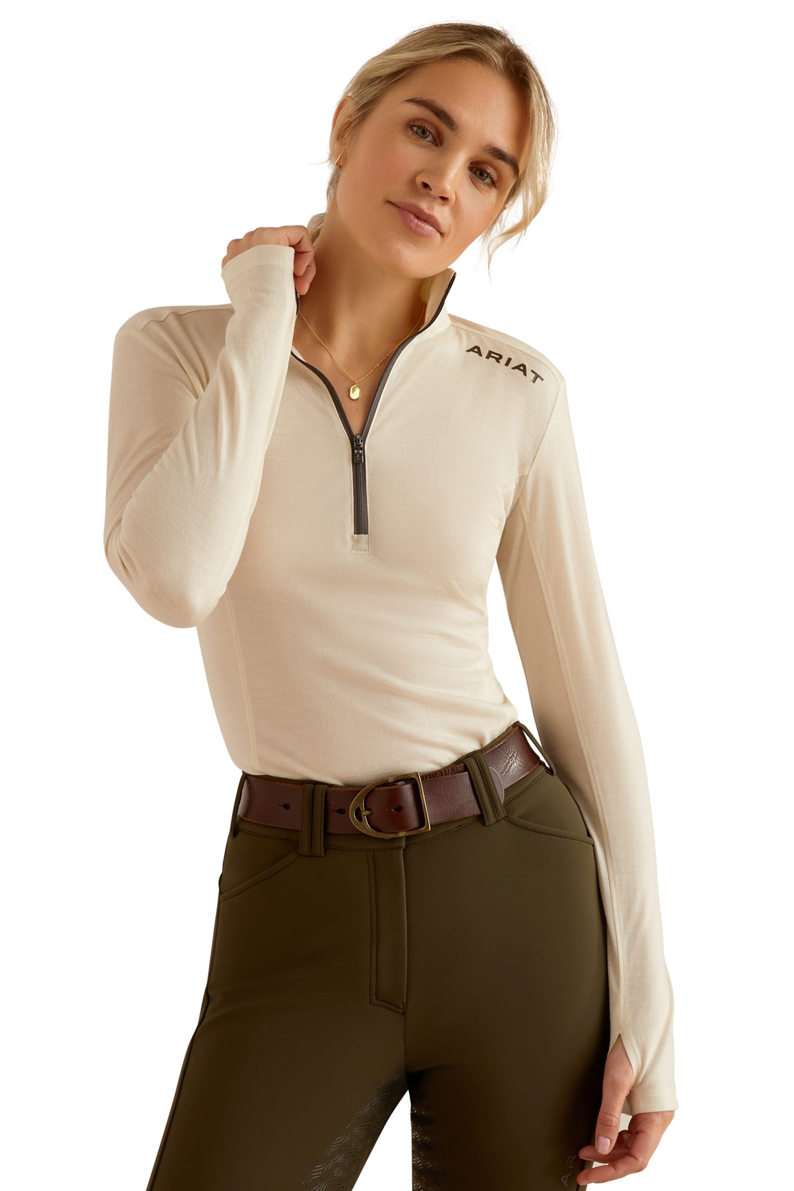Ariat Cheviot Women´s 1/4 Zip Baselayer Shirt Noi Ruházat
