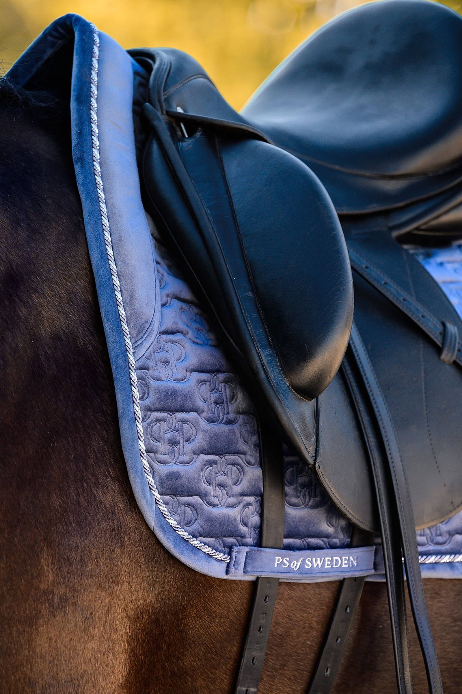 PS of Sweden Saddle Pad Velvet Monogram Dressage Saddle Pads