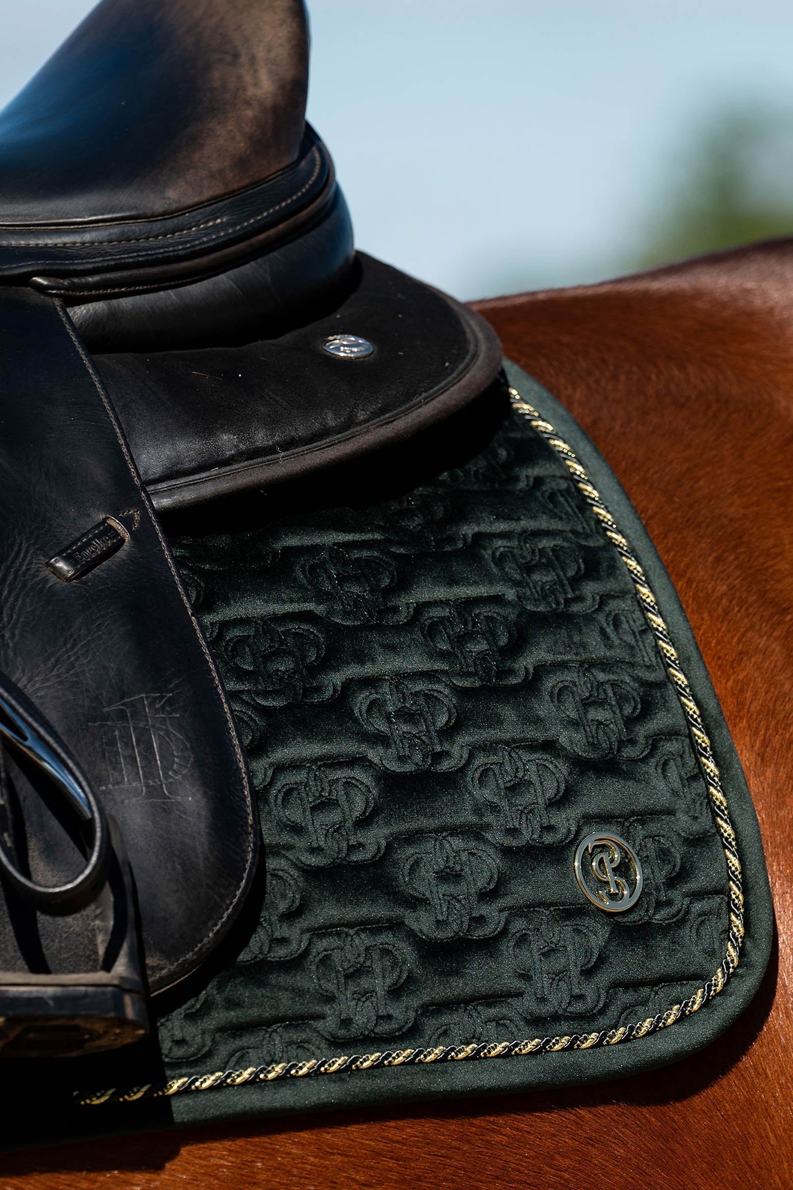 PS of Sweden Saddle Pad Velvet Monogram Dressage Saddle Pads