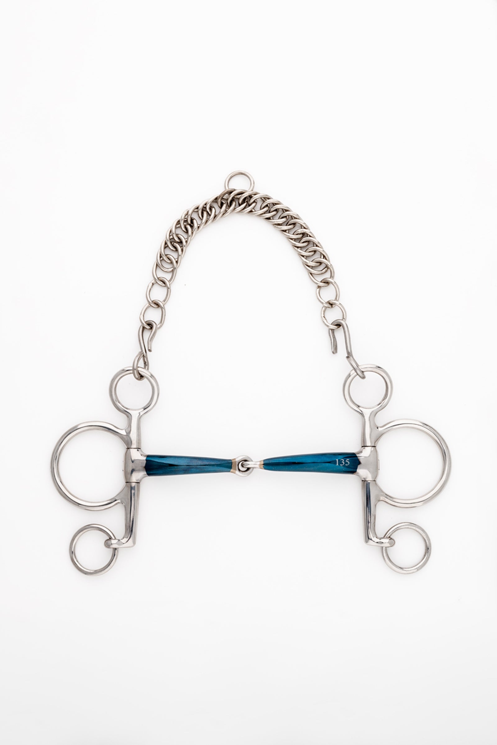 Kavalkade ergonomikus pelham zabla, egyszeresen tört, rövid, 14 mm Zablák