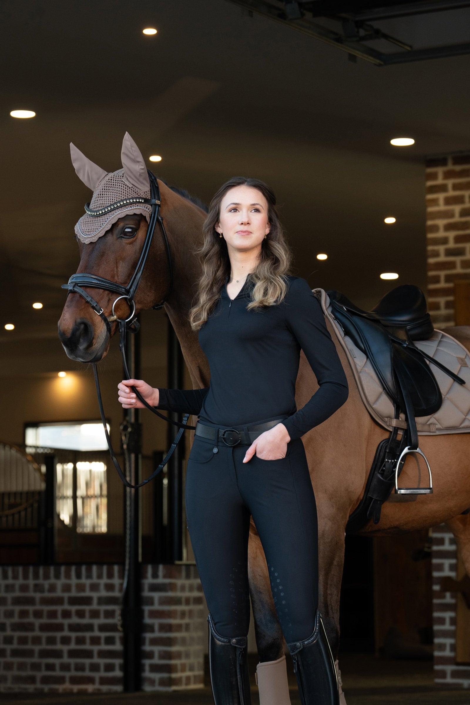 Eskadron Platinum 25 Pearls Fly Hood Saddle Pads