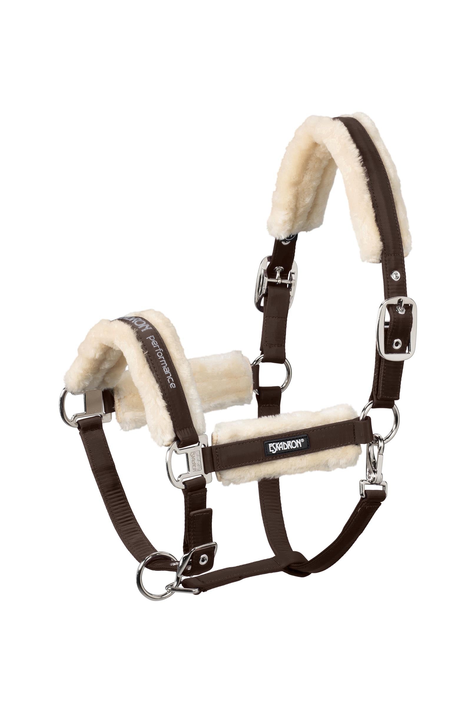 Eskadron Faux Fur Halter Double Pin Légy Elleni Védelem Lovaknak