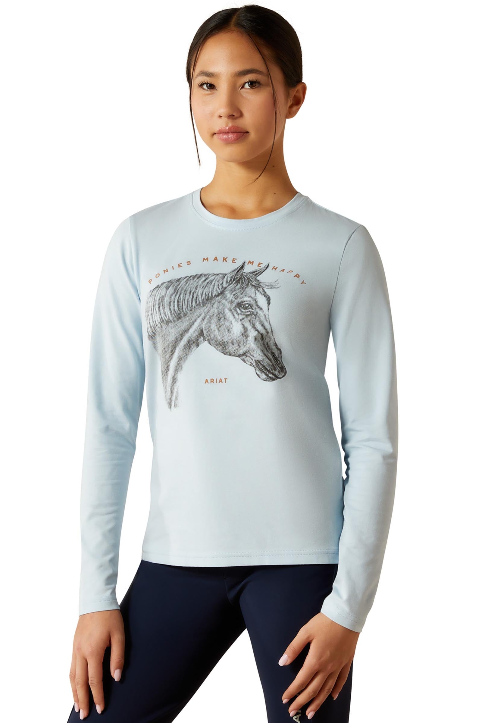 Ariat Happy hosszú ujjú gyerekpóló Young Rider Apparel