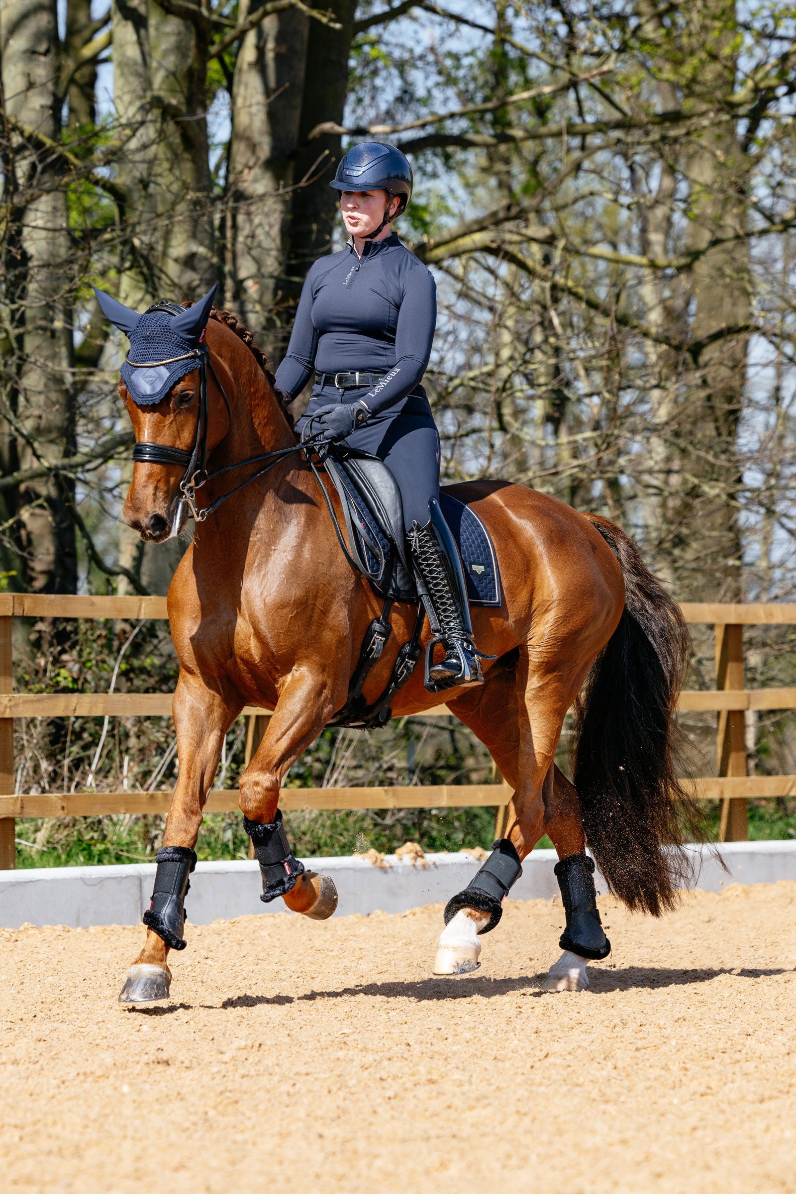 LeMieux Puissance Imitation Suede Dressage Saddle Pad Saddle Pads