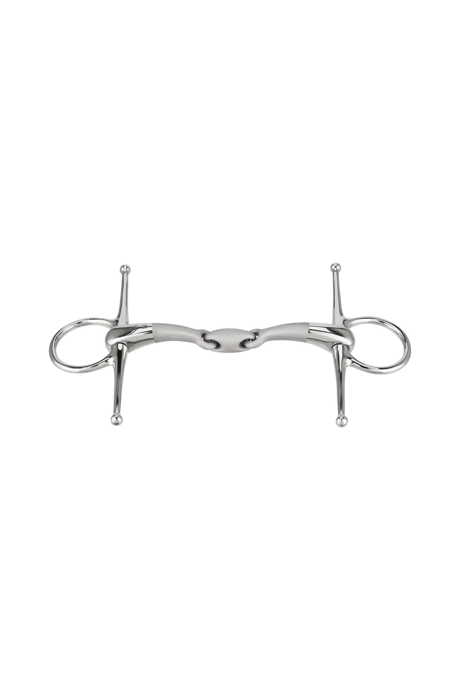Sprenger Satinox Full Cheek Snaffle 14mm Stainless Steel Double Jointed Zablák