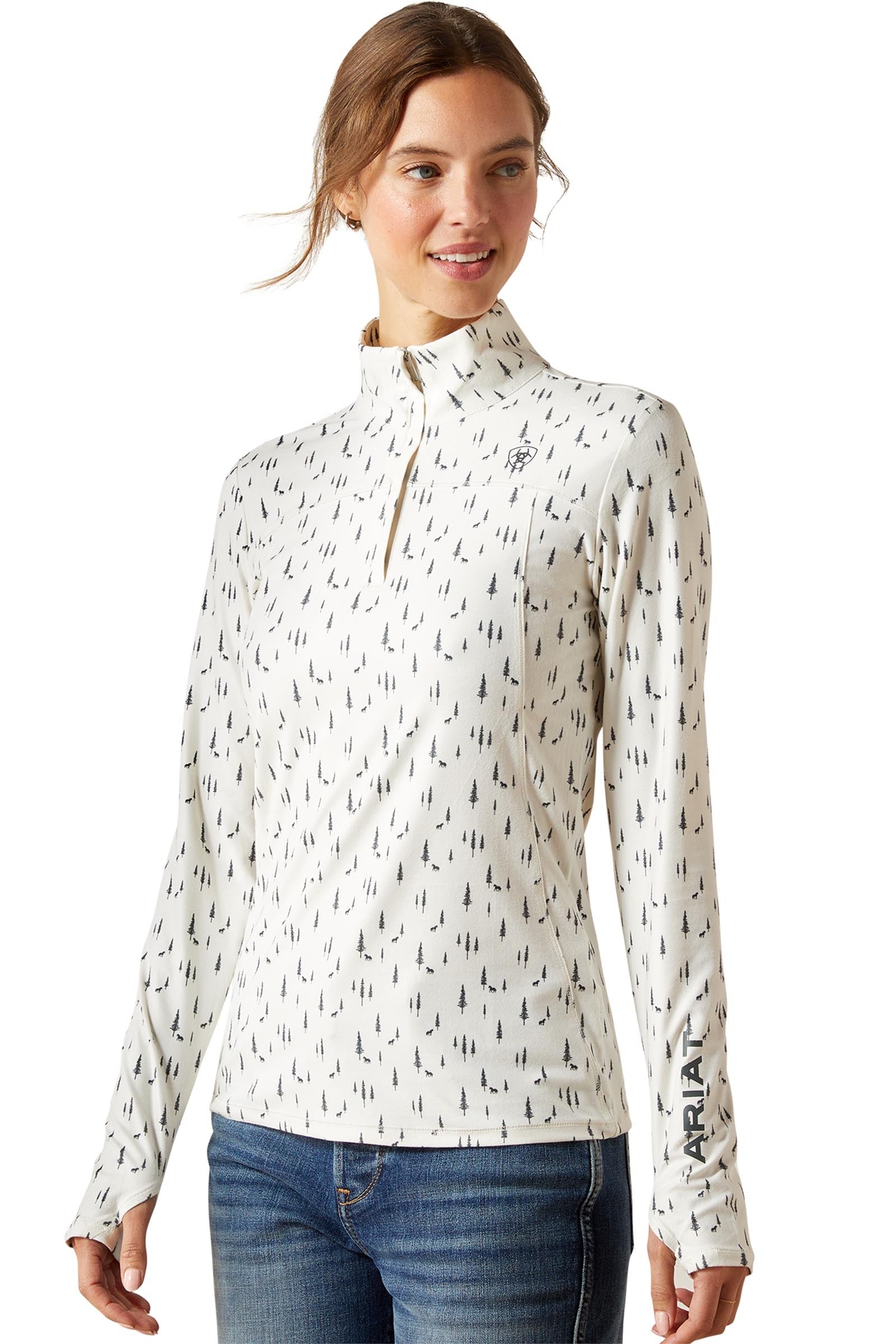 Ariat Lowell 3.0 Women´s 1/4 Zip Baselayer Shirt Noi Ruházat
