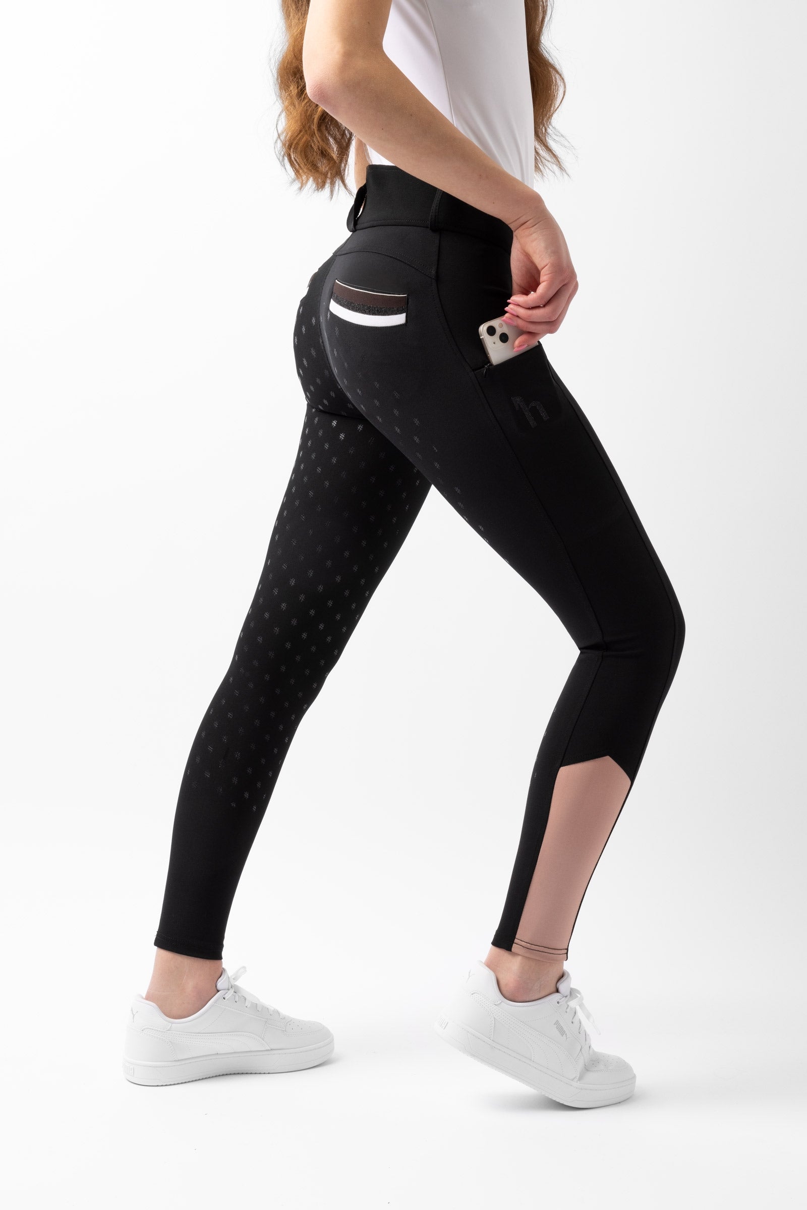 Horze Young Rider Alena Women's High Waist Breeches Young Rider Apparel