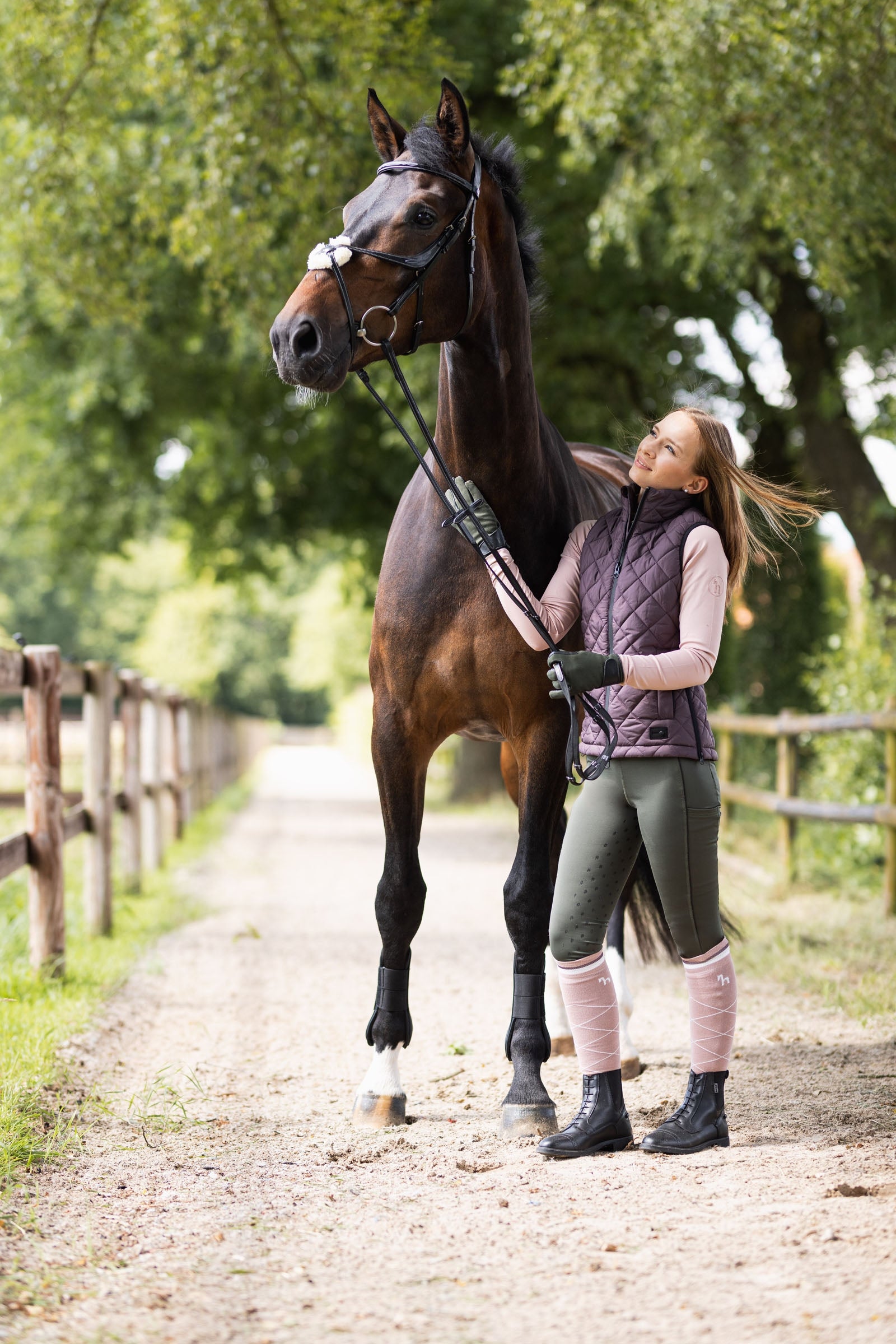 Horze Young Rider Aya Women's High Waist Tights Young Rider Apparel