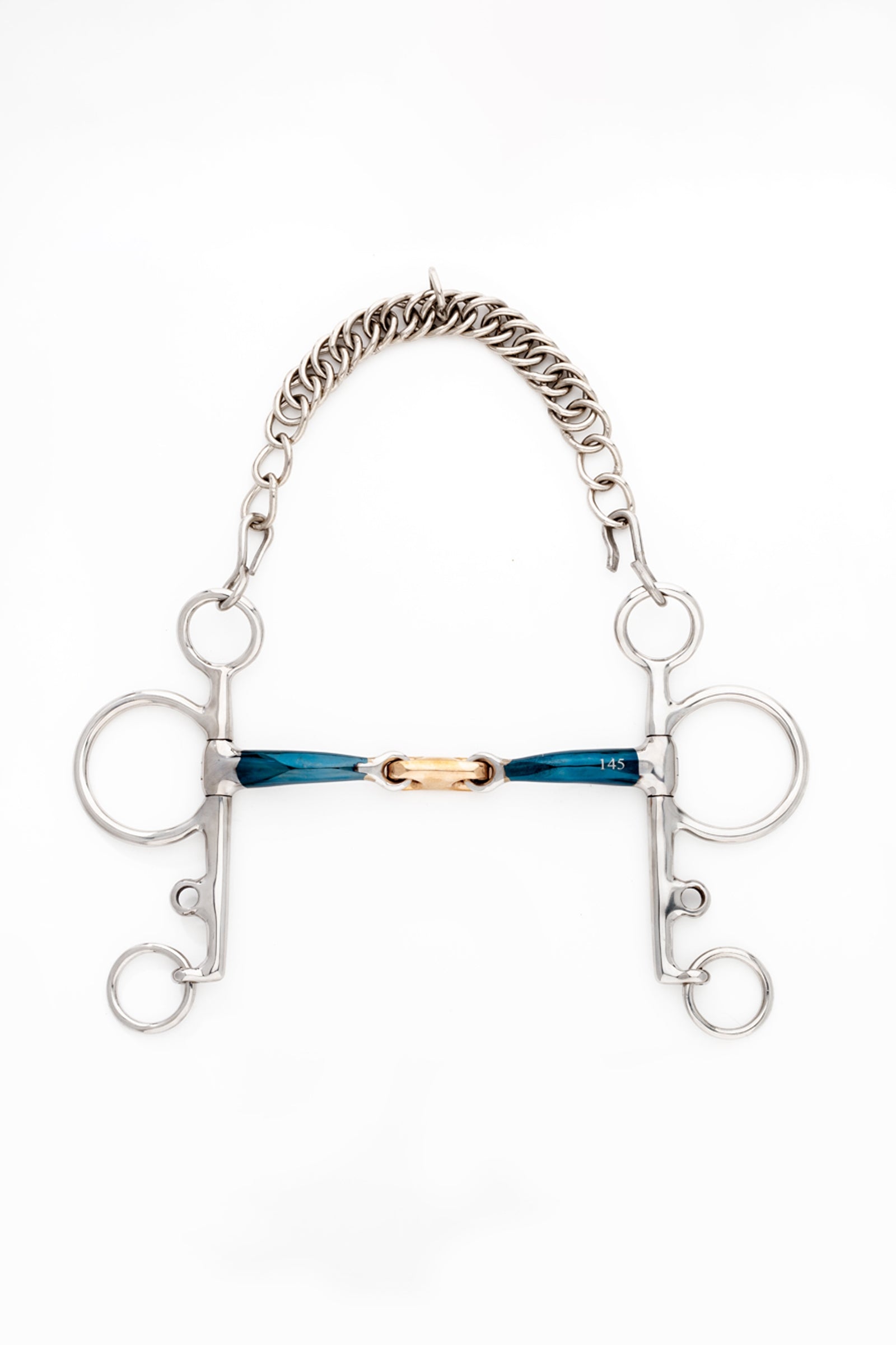 Kavalkade ergonomikus pelham zabla, duplán tört, hosszú, 14 mm Zablák