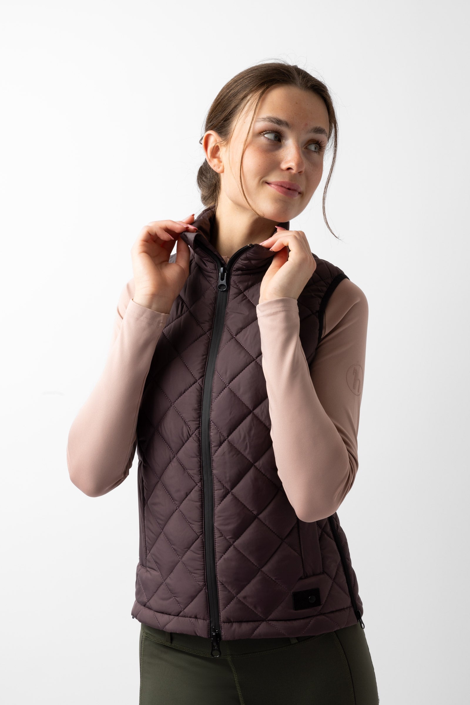 Horze Young Rider Naia női bélelt lovaglómellény Young Rider Apparel