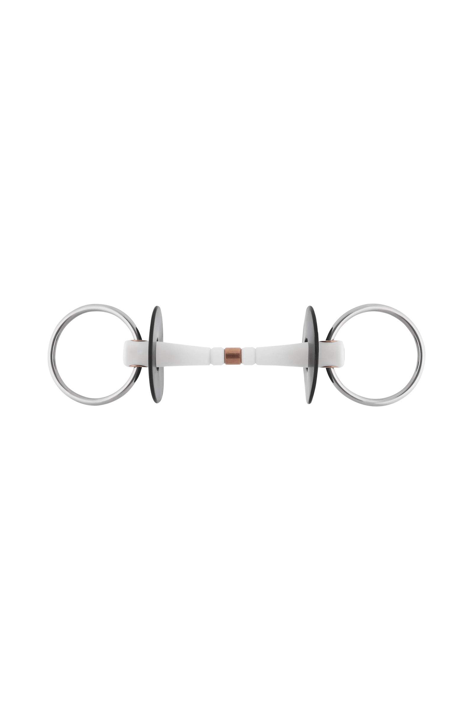 Sprenger Nathe Rugalmas Egyenes Zabla 20mm, Réz középpel (70mm-es karikákkal) Zablák