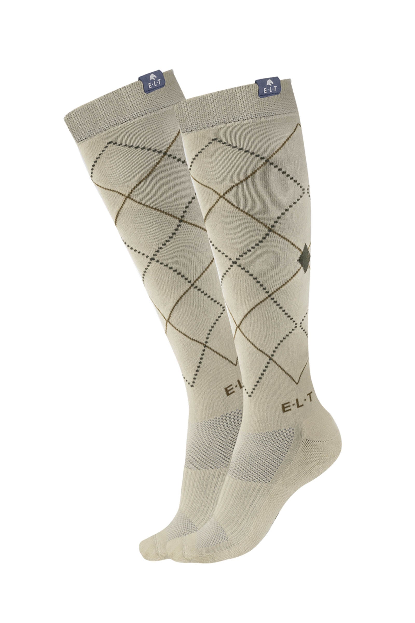 ELT Argyle Breathable Riding Socks Zoknik