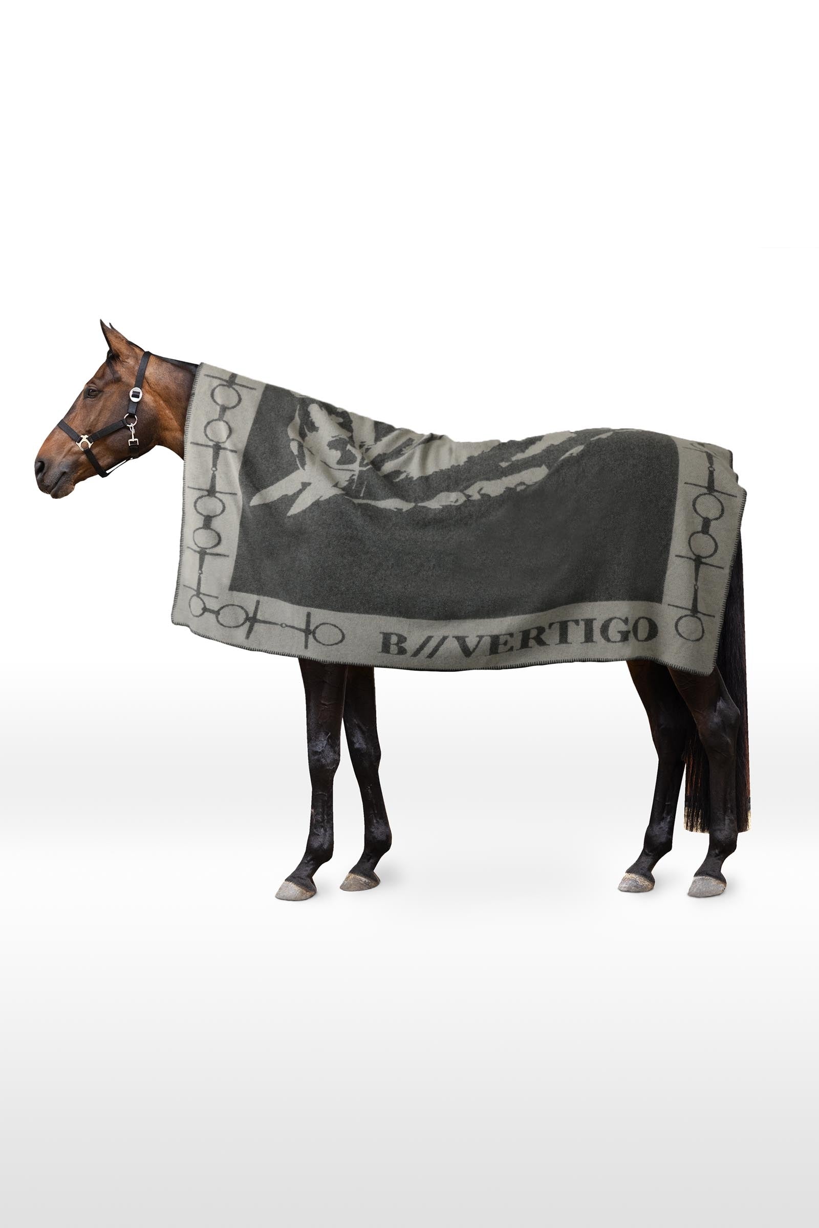 B Vertigo Horse & Bit Throw Horse Rugs