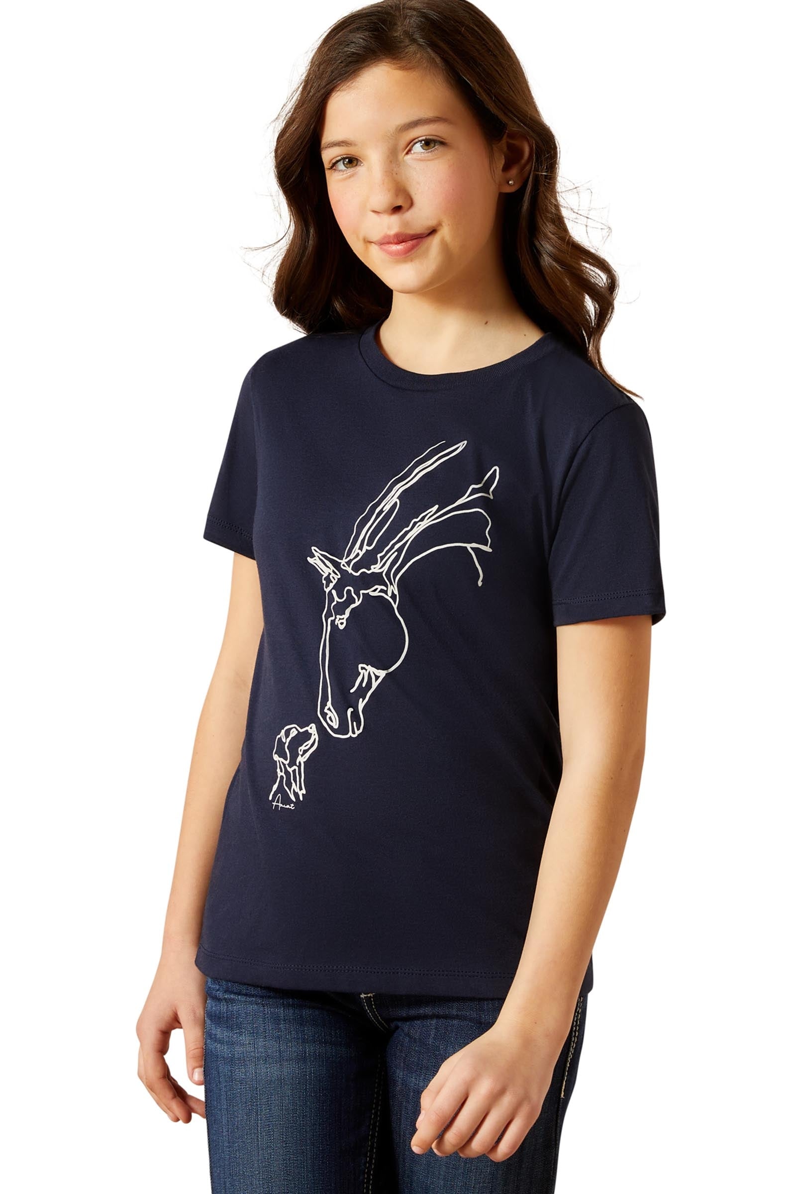 Ariat Hay Girl gyerek póló Young Rider Apparel