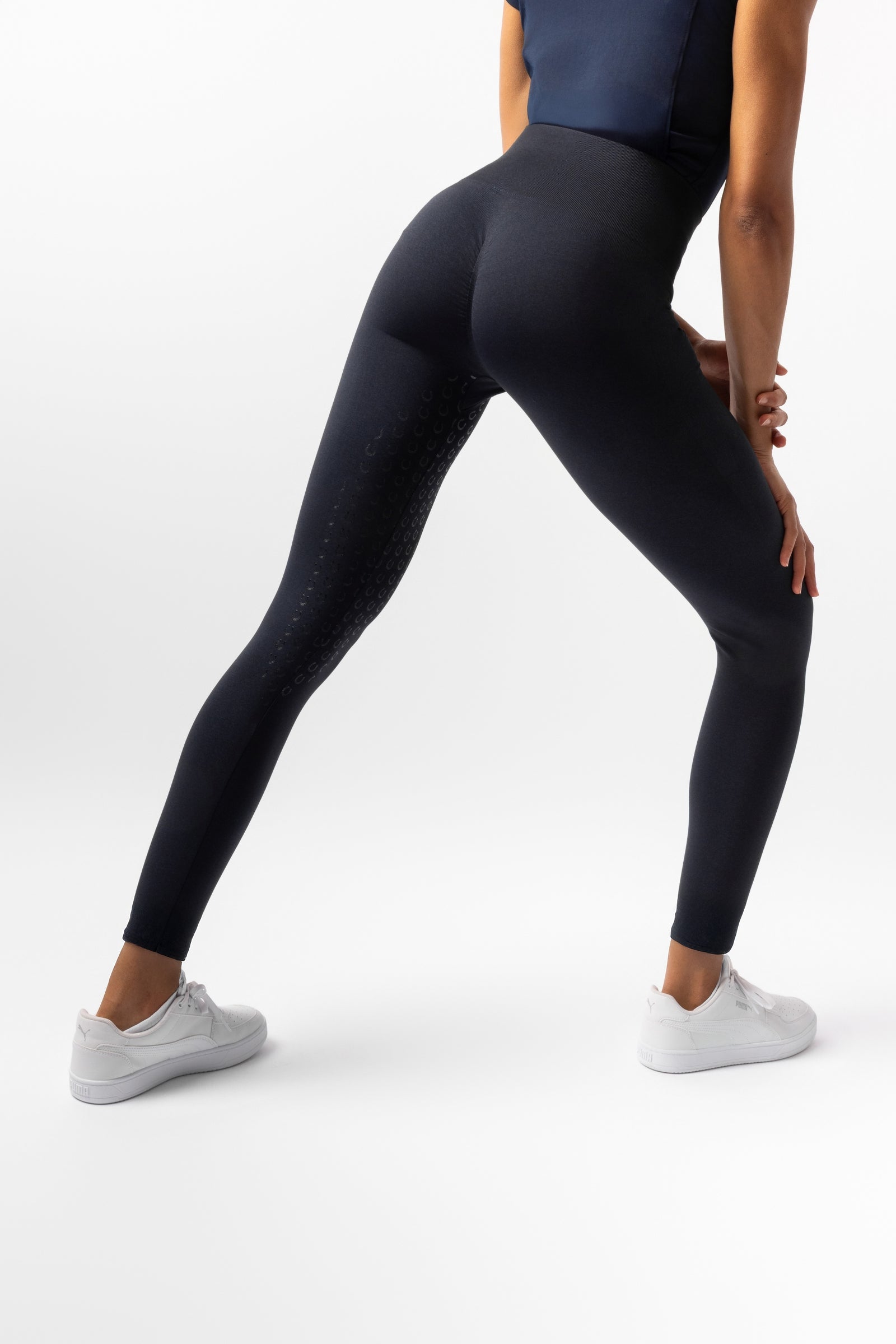 Horze Nessa Seamless Full Grip Scrunch Tights Womens Breeches