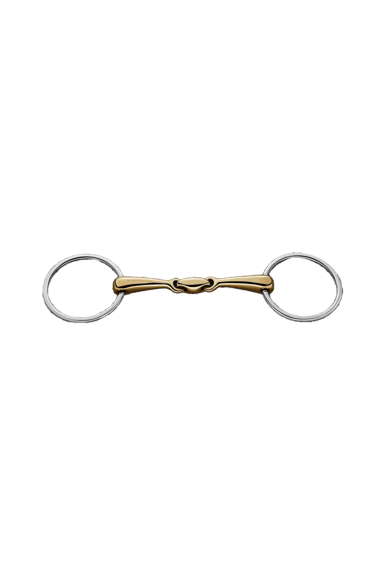 Sprenger kétszeres törésű szájréz, Réz Plus, 18 mm Zablák