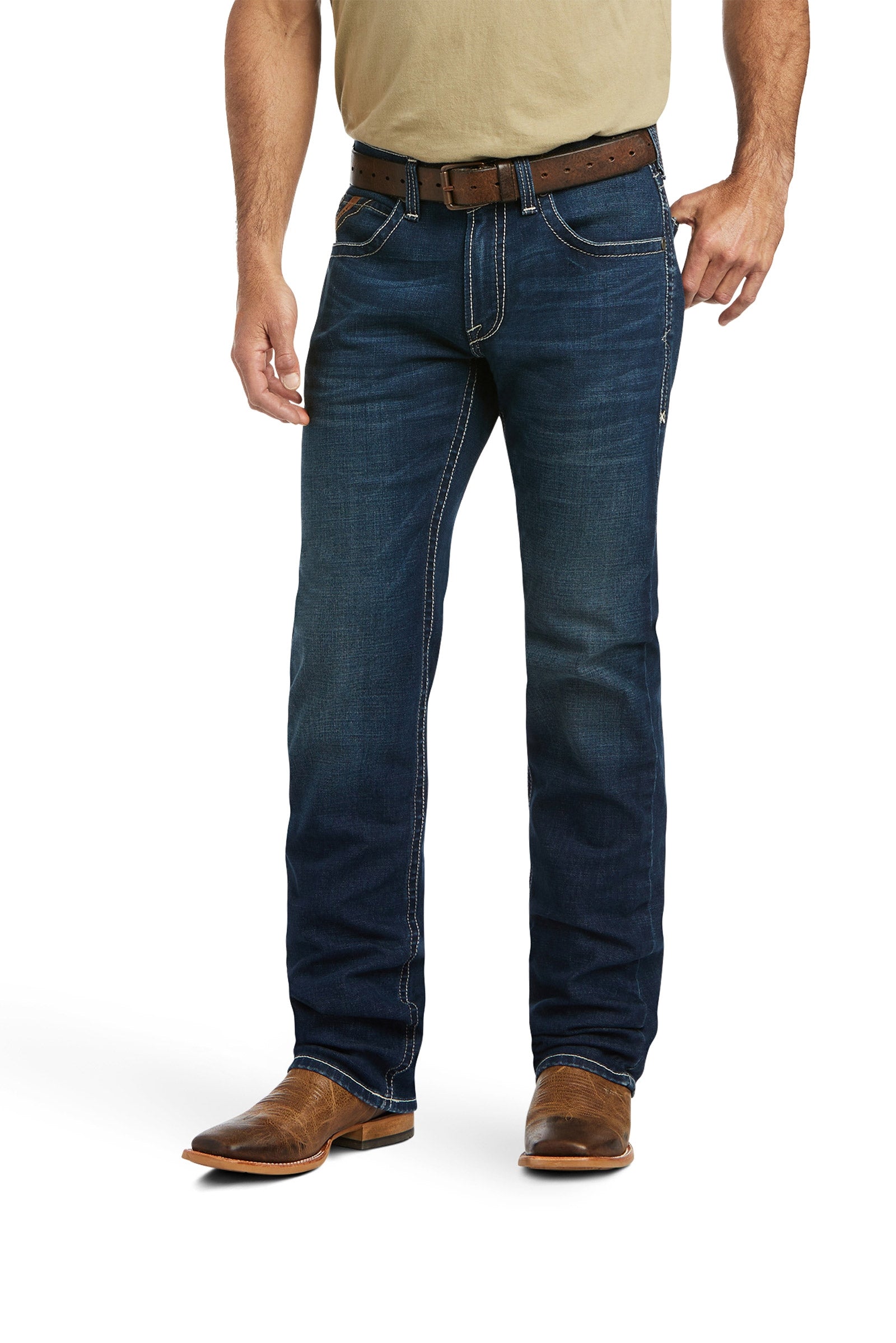Ariat M5 Straight Stretch Remming Stackable Straight Leg Jeans Férfi Ruházat