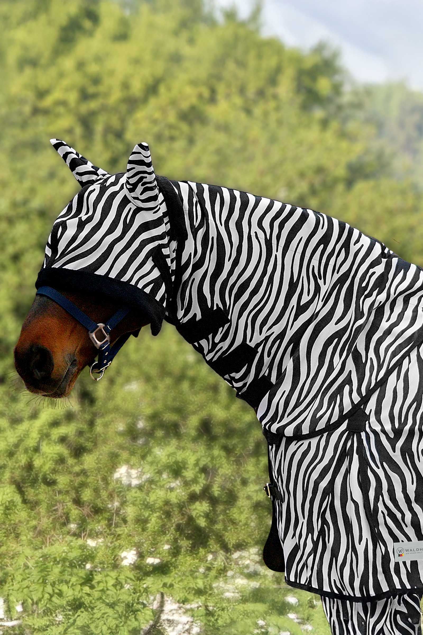 Waldhausen Zebra Fly Neck Piece Horse Rugs