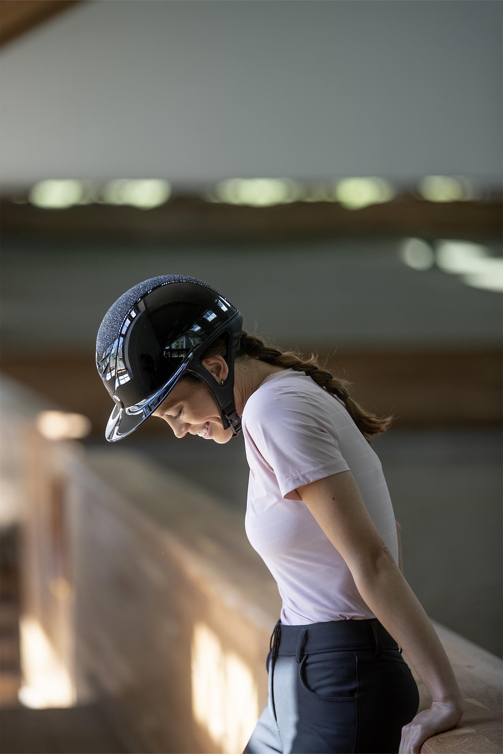 OneK Avance Glossy Glitter Riding Helmet Safety Equipment