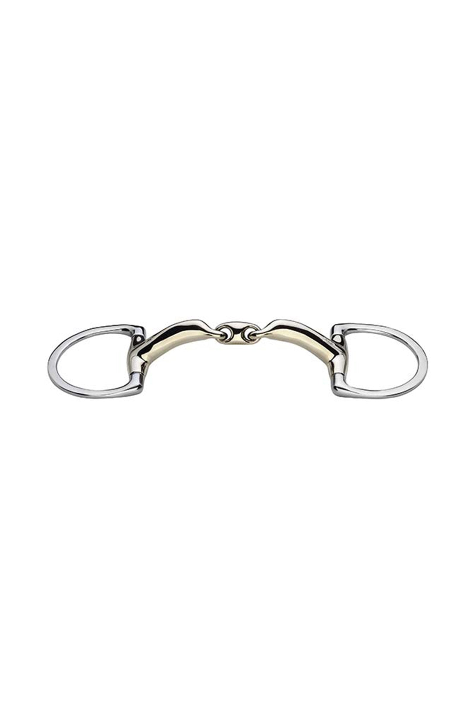 Sprenger Novocontact olív zabla D-karikákkal, kétszer tört, Sensogan, 16 mm Zablák