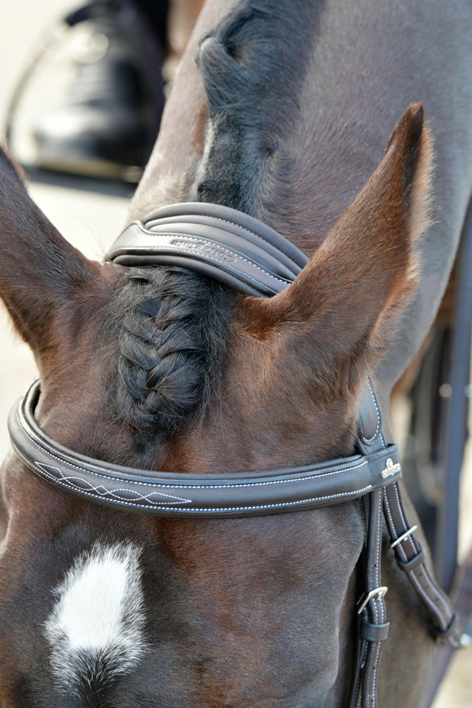 Collegiate Comfitec Opulux Fancy Stitch Padded Hanoverian Bridle Bridles & Reins